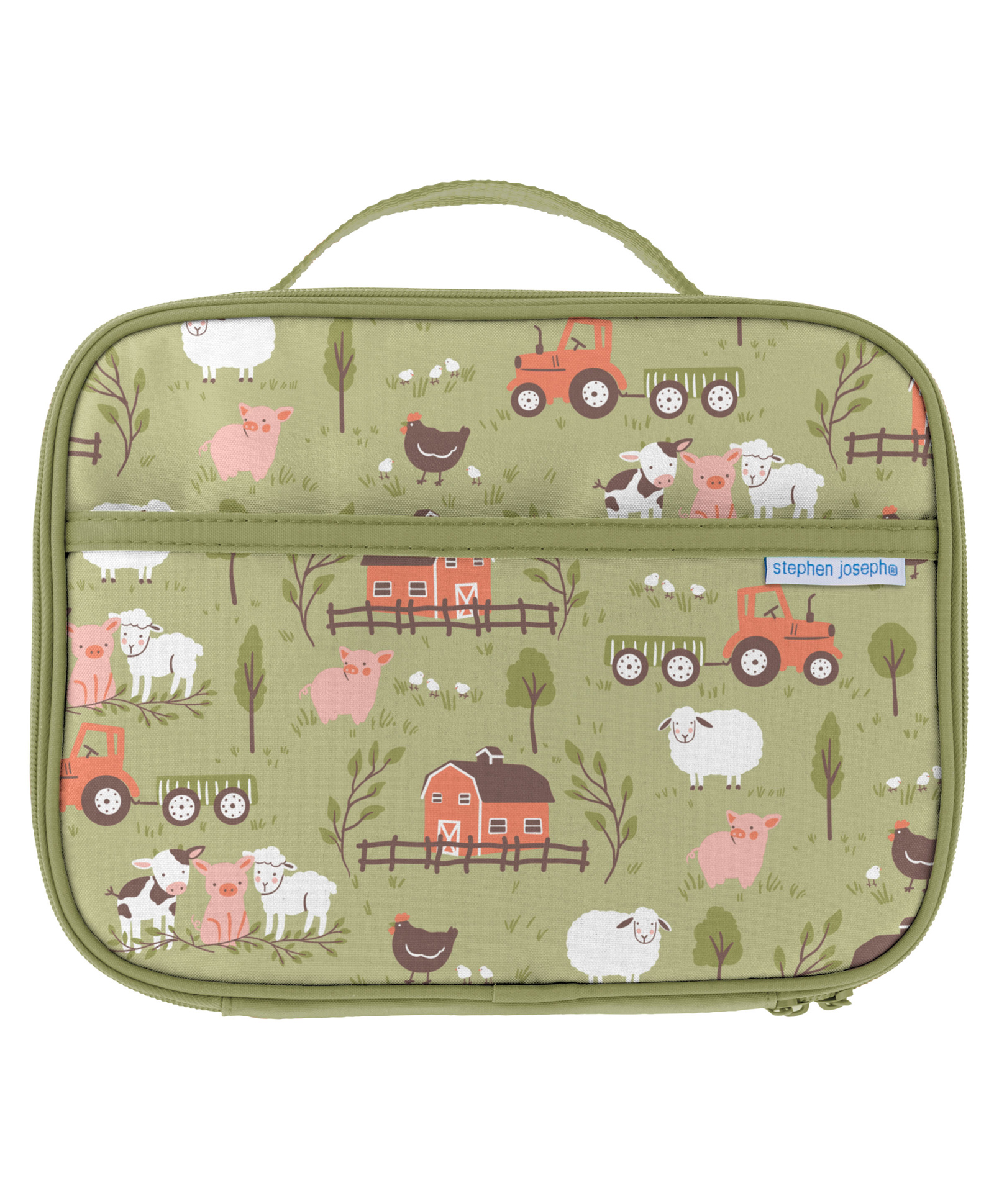 Stephen Joseph Junior Lunchbox Farm Colour Olive Green-picture-19