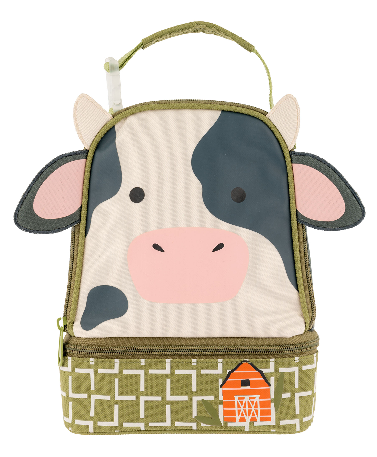 Stephen Joseph Lunch Bag Cow Print - Pink Black-picture-10
