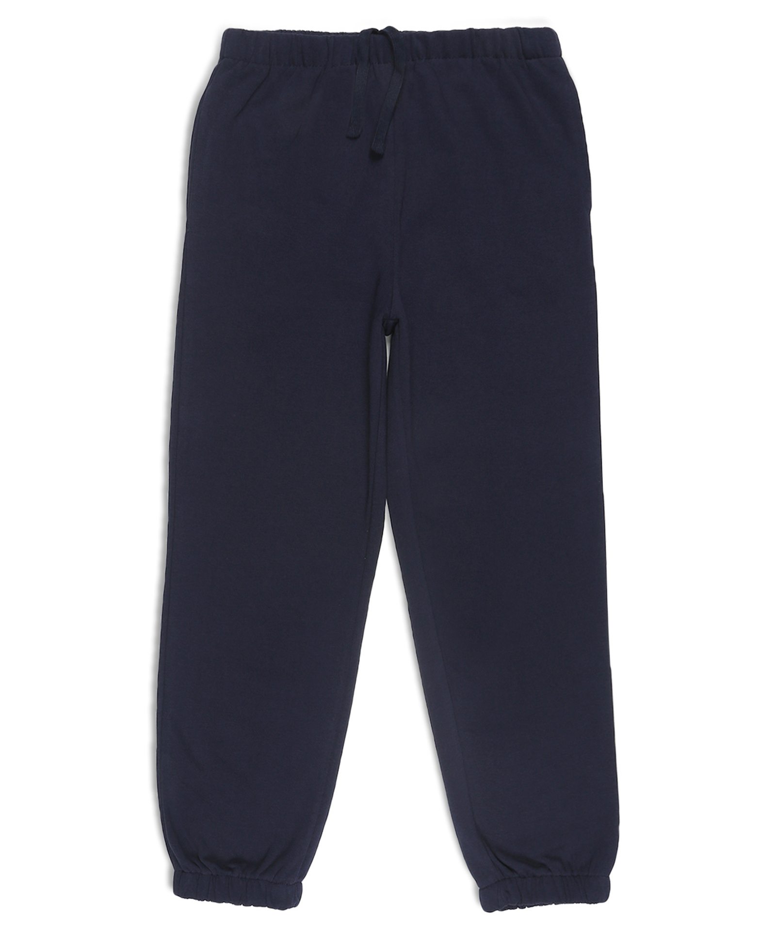 ALAN JONES Fleece Knit Solid Winter Joggers - Navy Blue-image-43