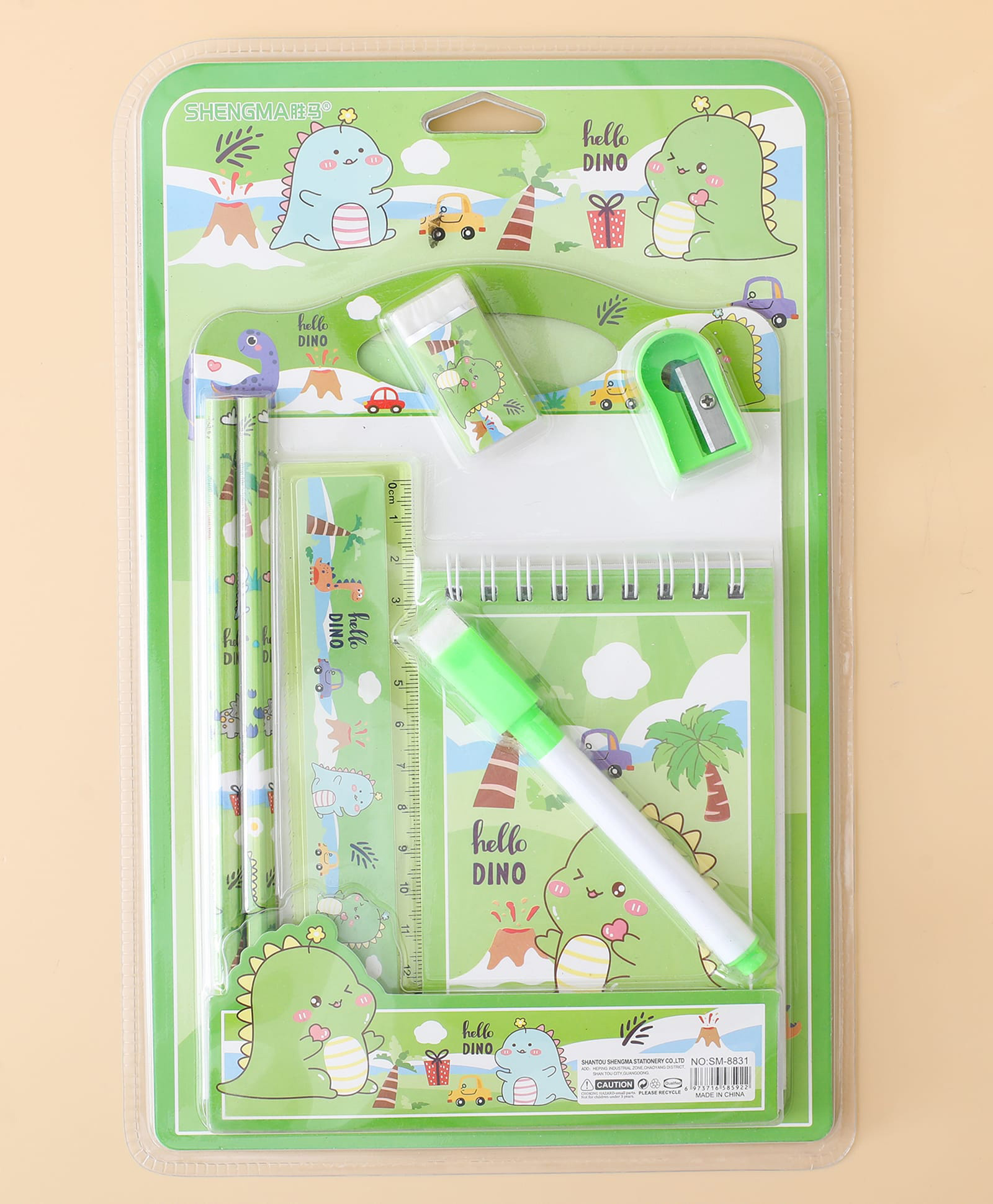Unicorn Sparkle Stationery & Coloring Set - Green| Pencil 4pcs, Eraser 1pc, Sharpener 1pc, Ruler 1pc, Coloring Book 1pc, Pencil Cap 2pcs| Perfect for School & Gifting for Boys & Girls-image-18