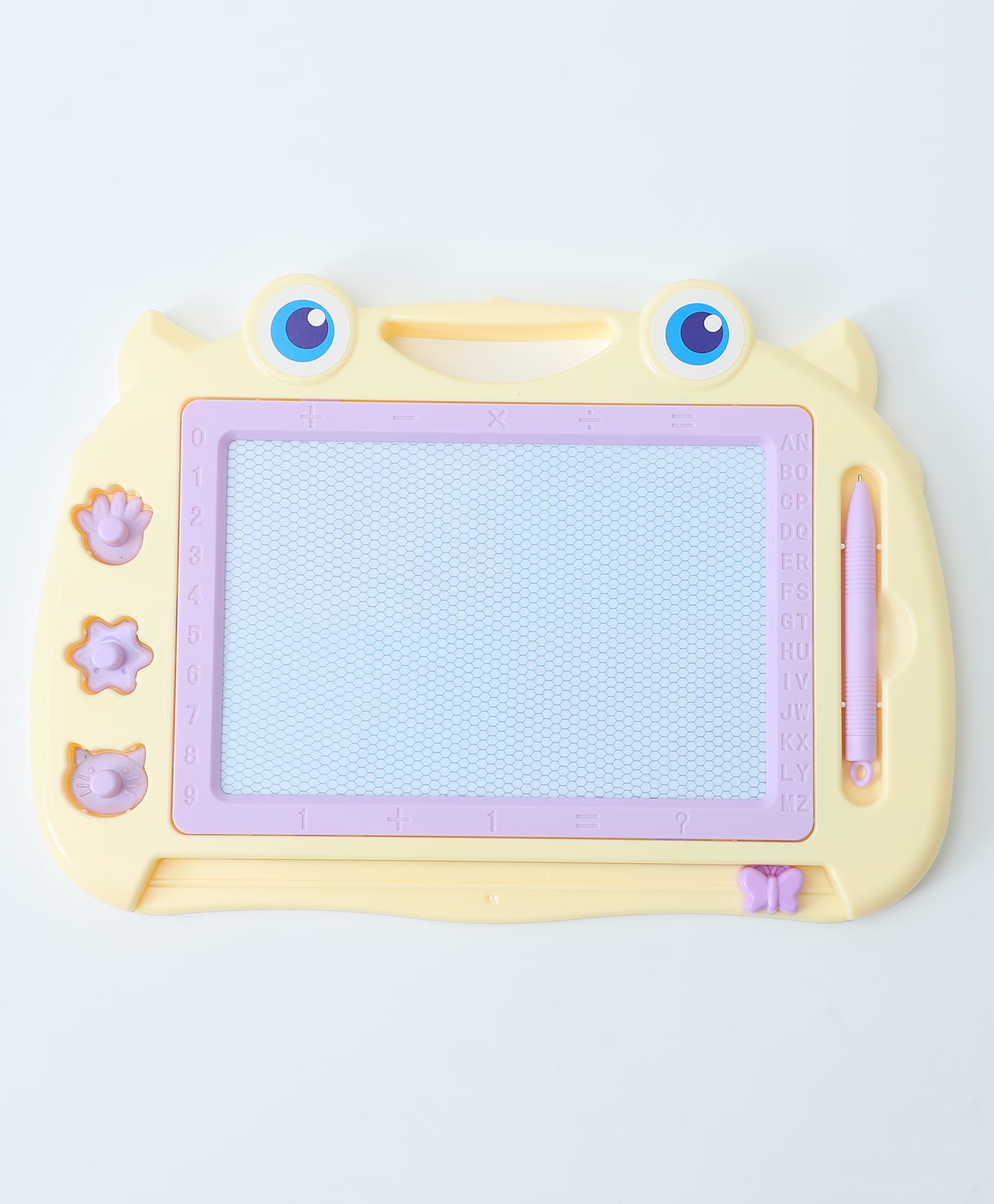 fab n funky Writing Doodle Board for Kids with Stylus Pen Yellow| Reusable Drawing & Writing Pad for Learning & Creativity| Easy Carry Handle-picture-21