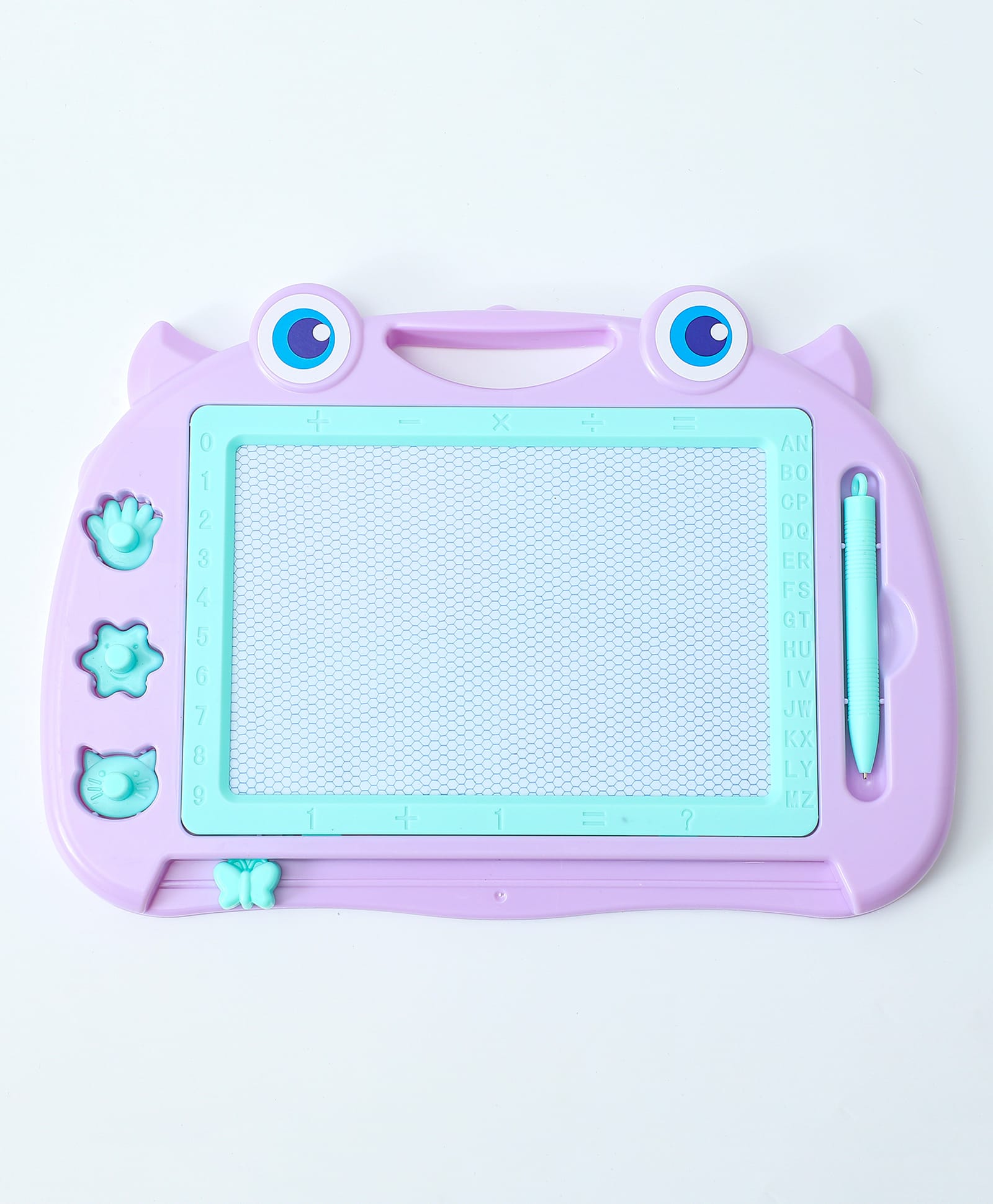 fab n funky Writing Doodle Board for Kids with Stylus Pen Purple| Reusable Drawing & Writing Pad for Learning & Creativity| Easy Carry Handle-picture-28