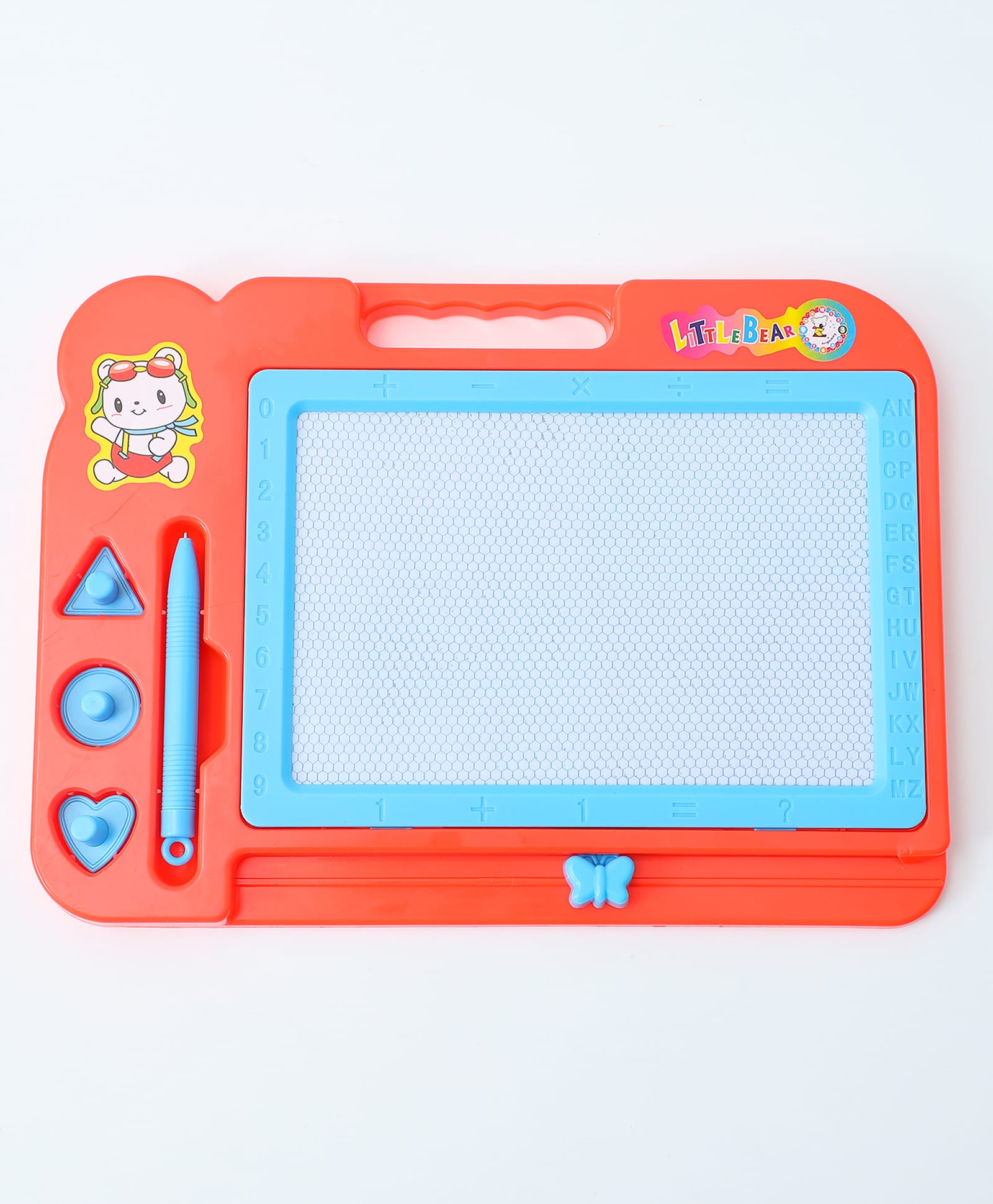 Writing Doodle Board for Kids with Stylus Pen Red| Reusable Drawing & Writing Pad for Learning & Creativity| Easy Carry Handle-image-38
