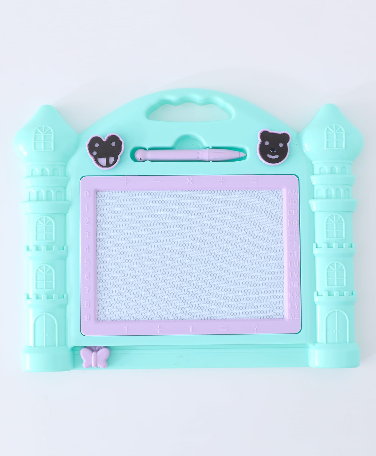 fab n funky Writing Doodle Board for Kids with Stylus Pen - Green| Reusable Drawing & Writing Pad for Learning & Creativity| Easy Carry Handle-picture-30
