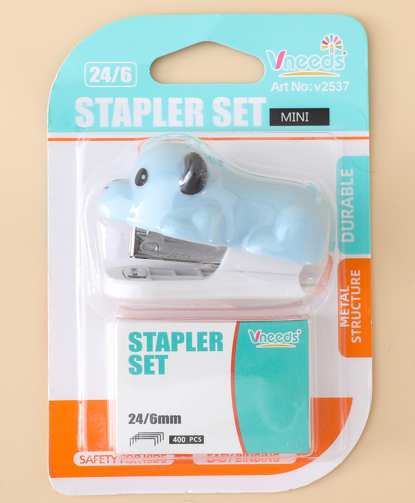 Pup Clip Mini Stapler with Stapler Pack - Blue| Safe for Kids| Perfect for school & Art-image-24