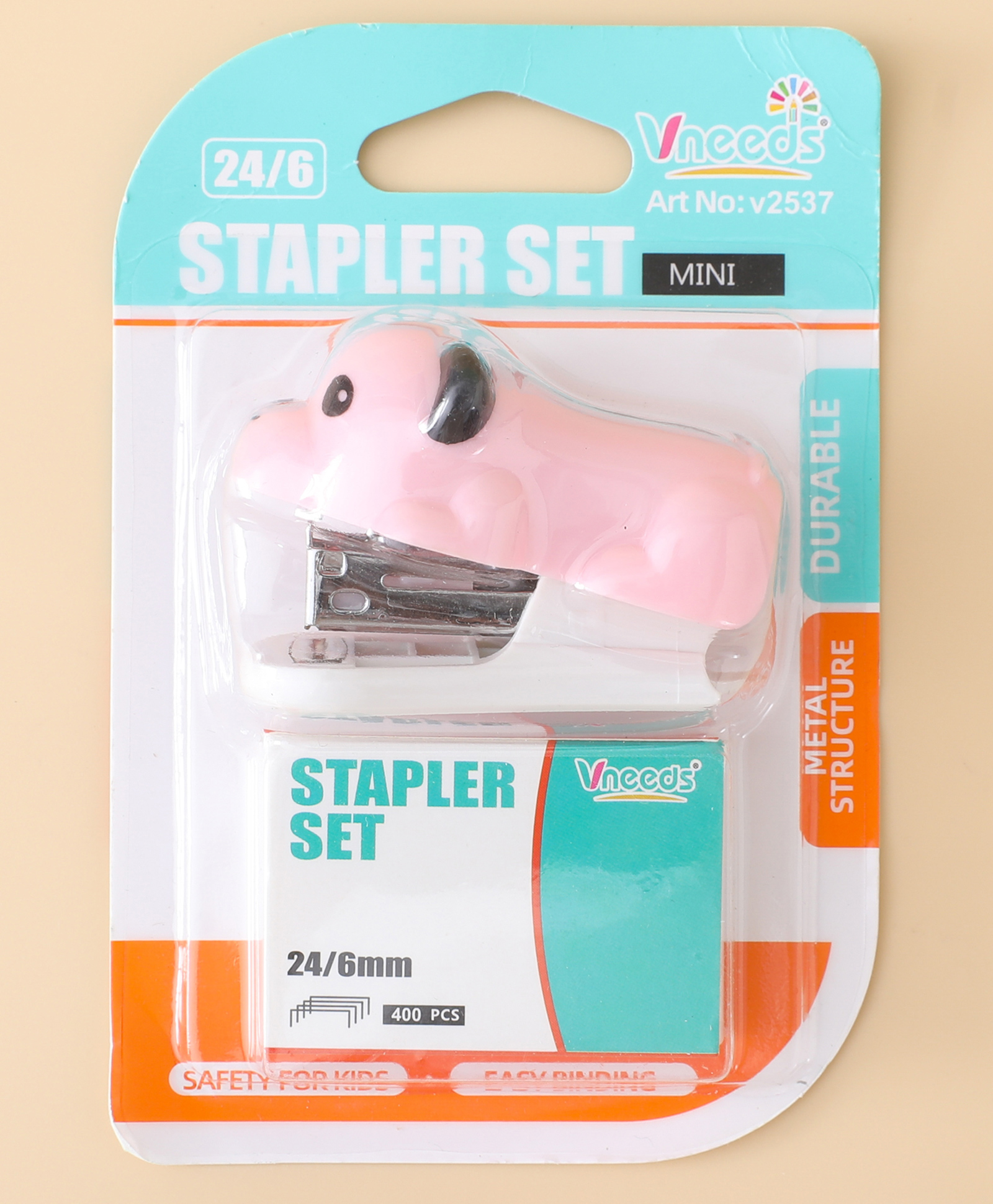Pup Clip Mini Stapler with Stapler Pack - Pink| Safe for Kids| Perfect for school & Art-image-23