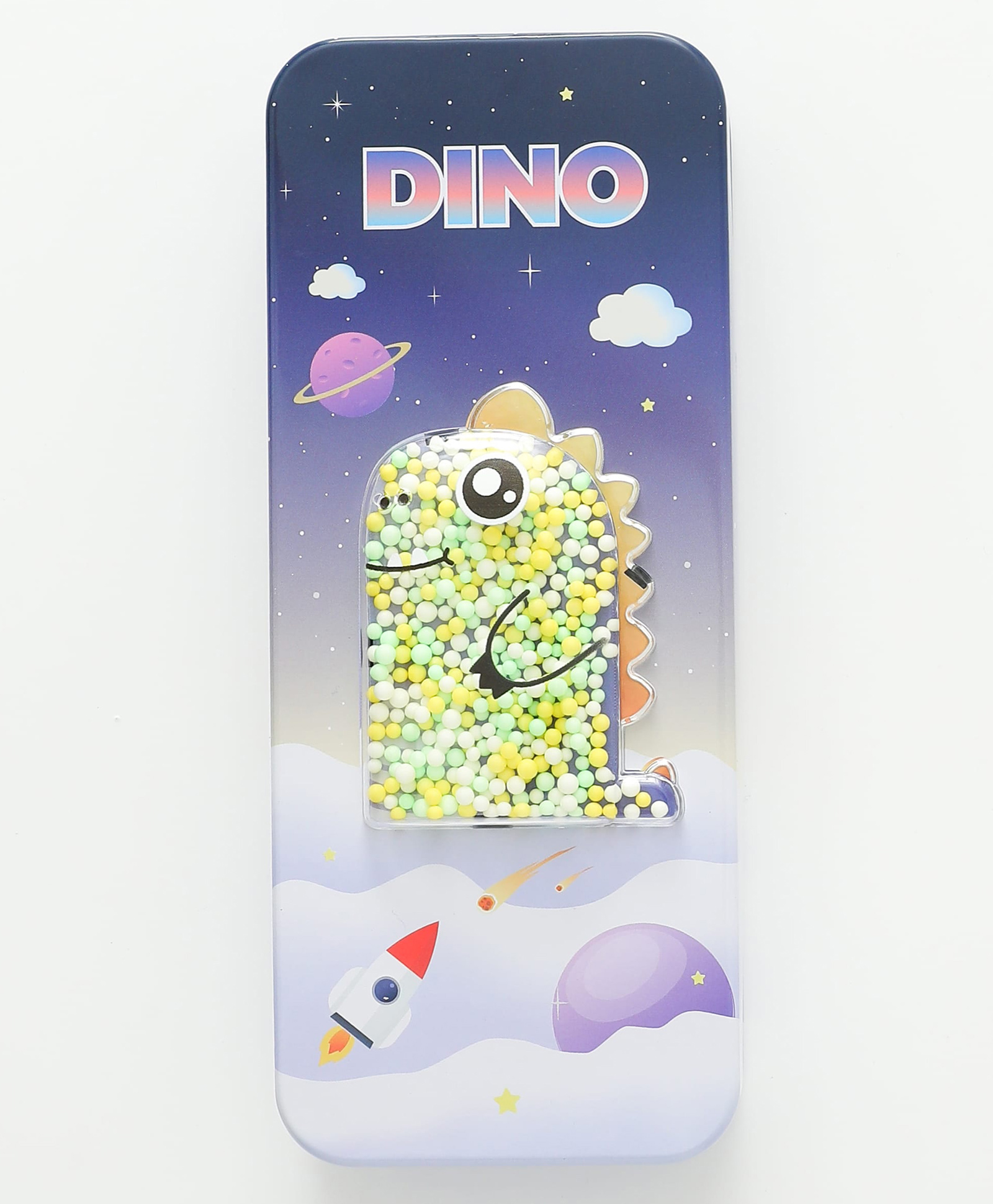 Dinosaur Theme Pencil Box with Metal Stationery Case & Spacious Storage with Divider rack - Purple-image-30