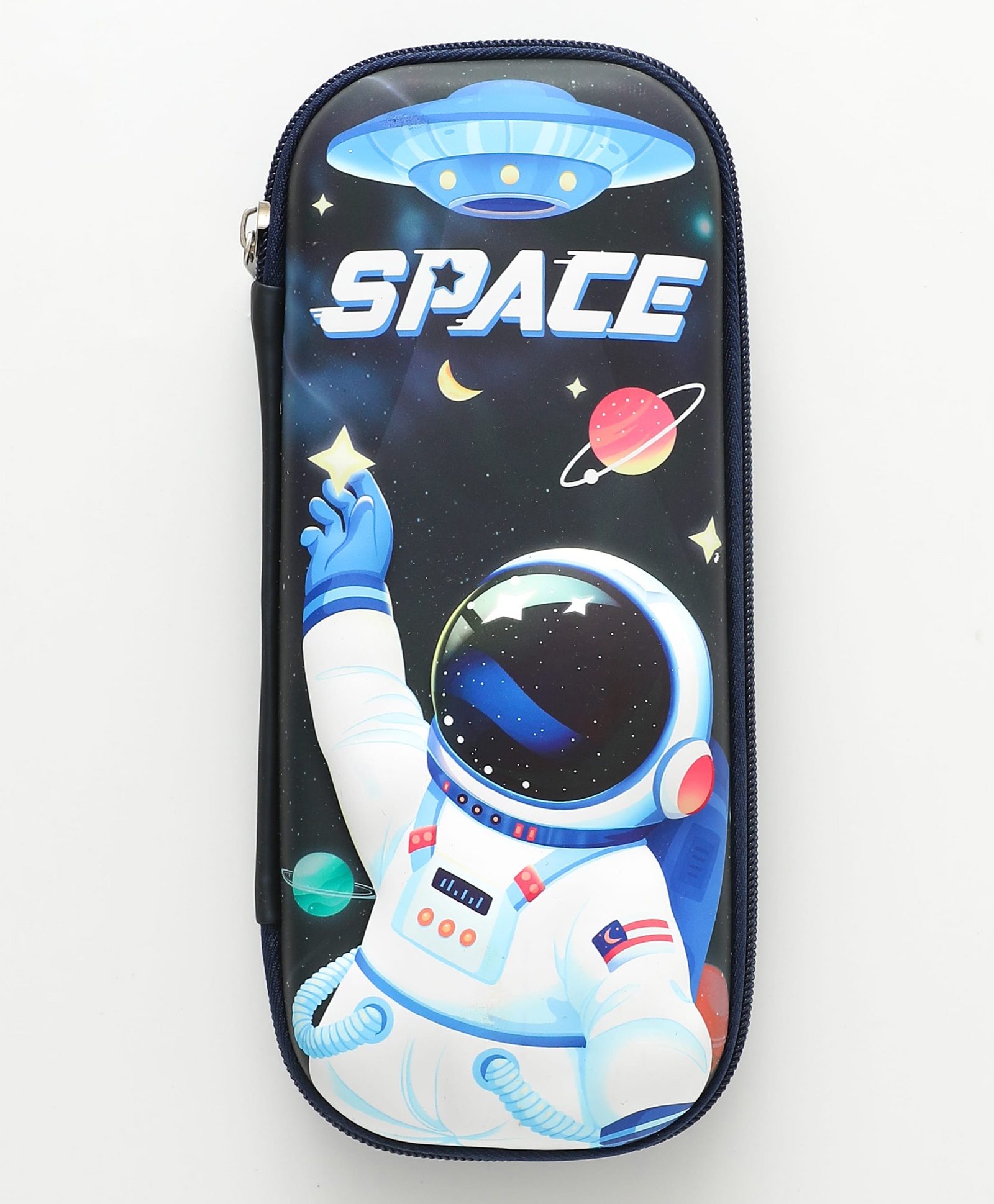 Space Theme EVA Hardtop Pencil Case for Kids - Black| Large Capacity Stationery Organizer with Zipper | Durable School Pencil Pouch for Boys & Girls-image-34