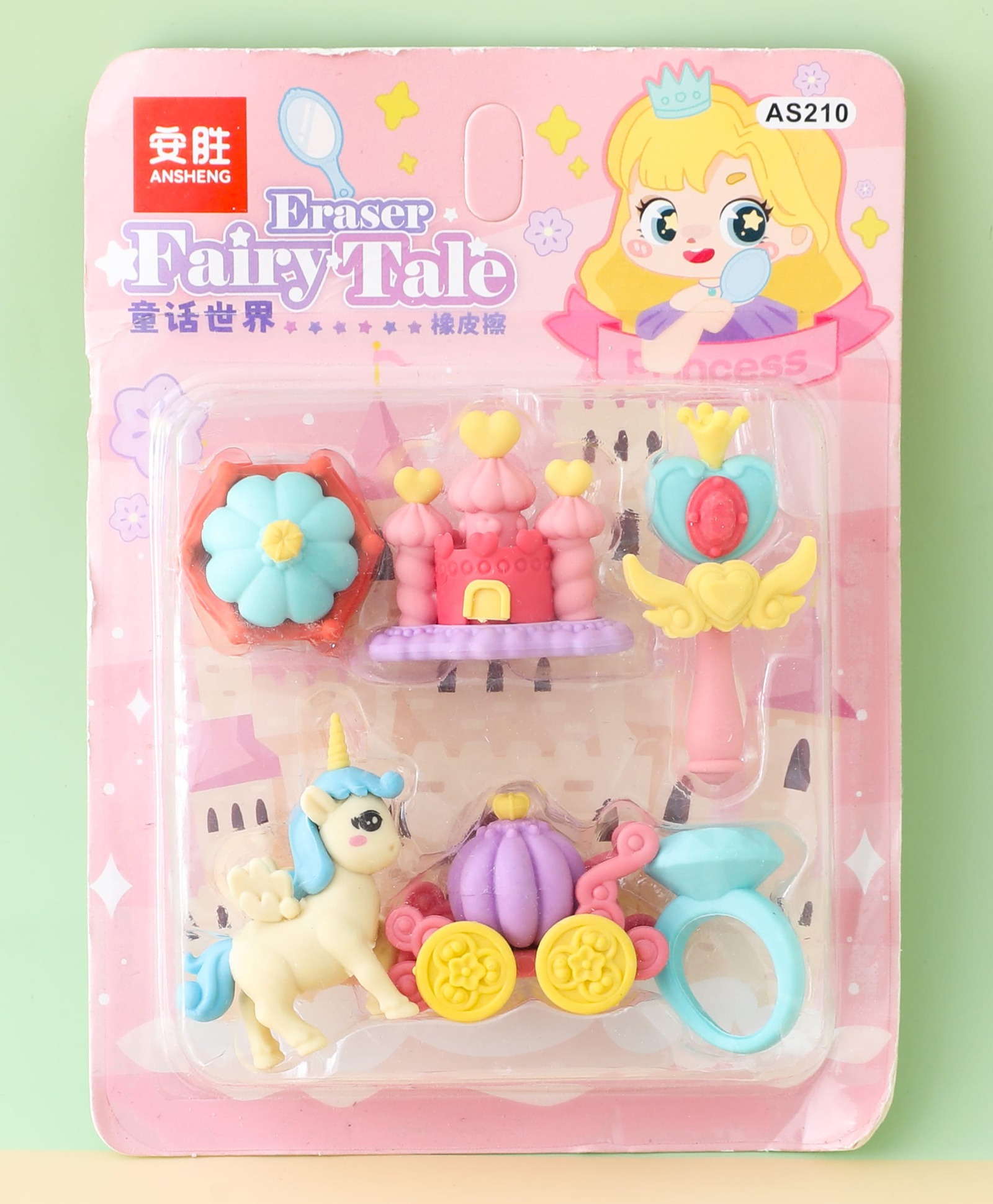 Whimsy Wonders Erasers - Set of 6| Magical Shapes in Pastel Colors| Smudge-Free Erasing| Easy Grip Eraser for Boys & Girls| Perfect for School & Gifting-image-44