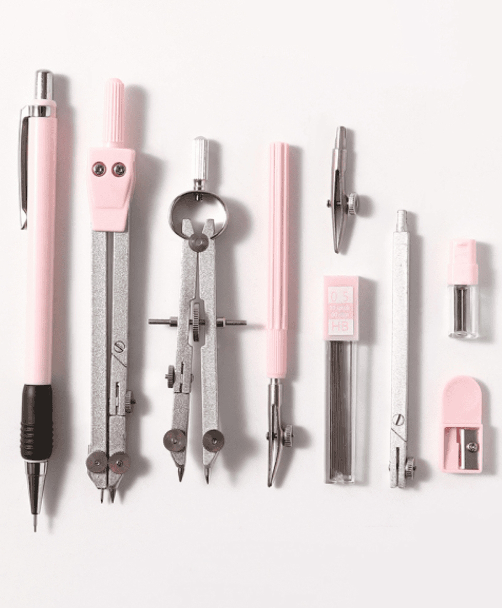Geometry Set - Pink| 1Compass Set , 1 Mechanical pencil,Pencil leads| Perfect fos School & Gifting-image-29