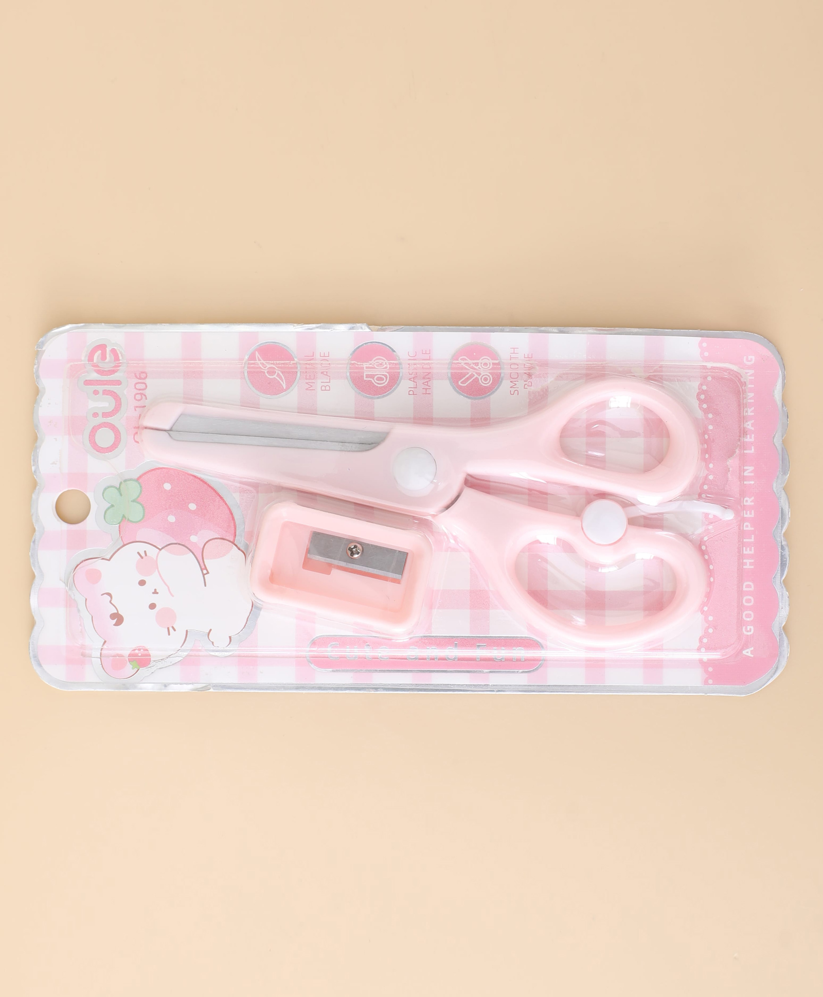 Kitty Cat Kids Scissors and Sharpener Set - Pink-image-11