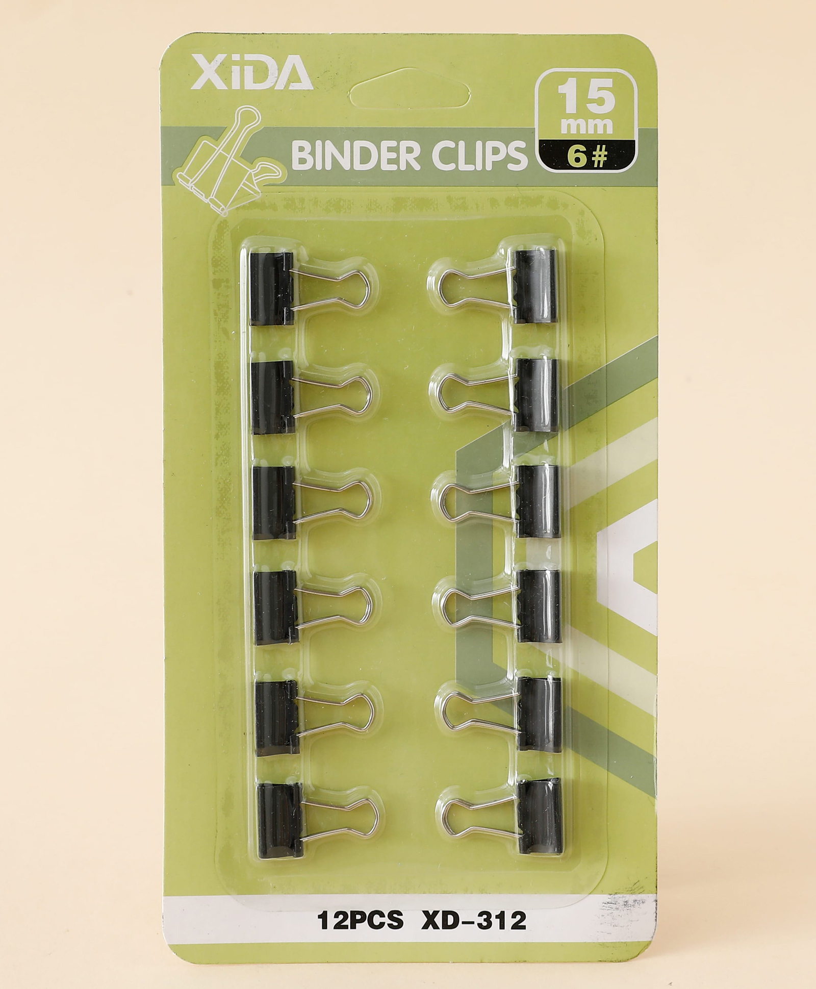 Binder Clips 15 mm Pack of 12 - Black| Strong Metal Paper Clips for Office, School & Home-image-3