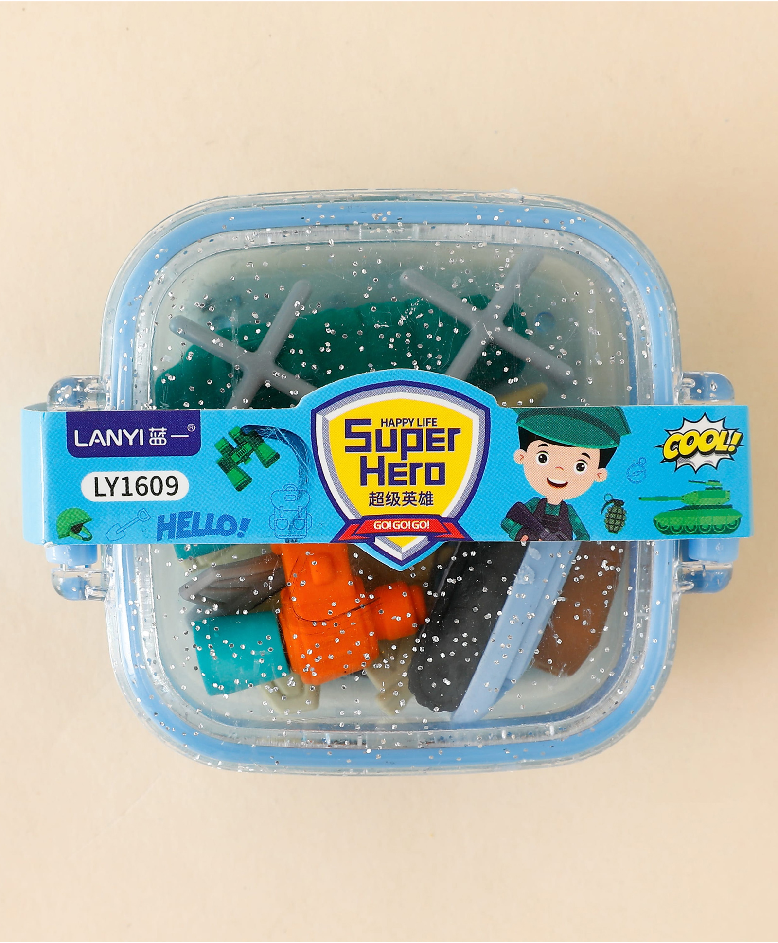 Fire Rescue Eraser 4pcs - Blue| Detachable| Smudge Free Erasing| Easy Grip| Perfect for school & Gifting for Boys & Girls-image-26