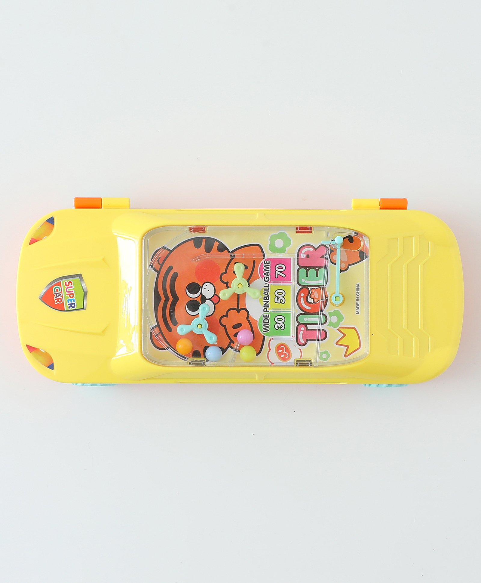 Tiger Kids Car-Shaped Pencil Box with Pinball Game Yellow| Number Lock| Stationery Case for Boys & Girls| School and Home Use-image-31