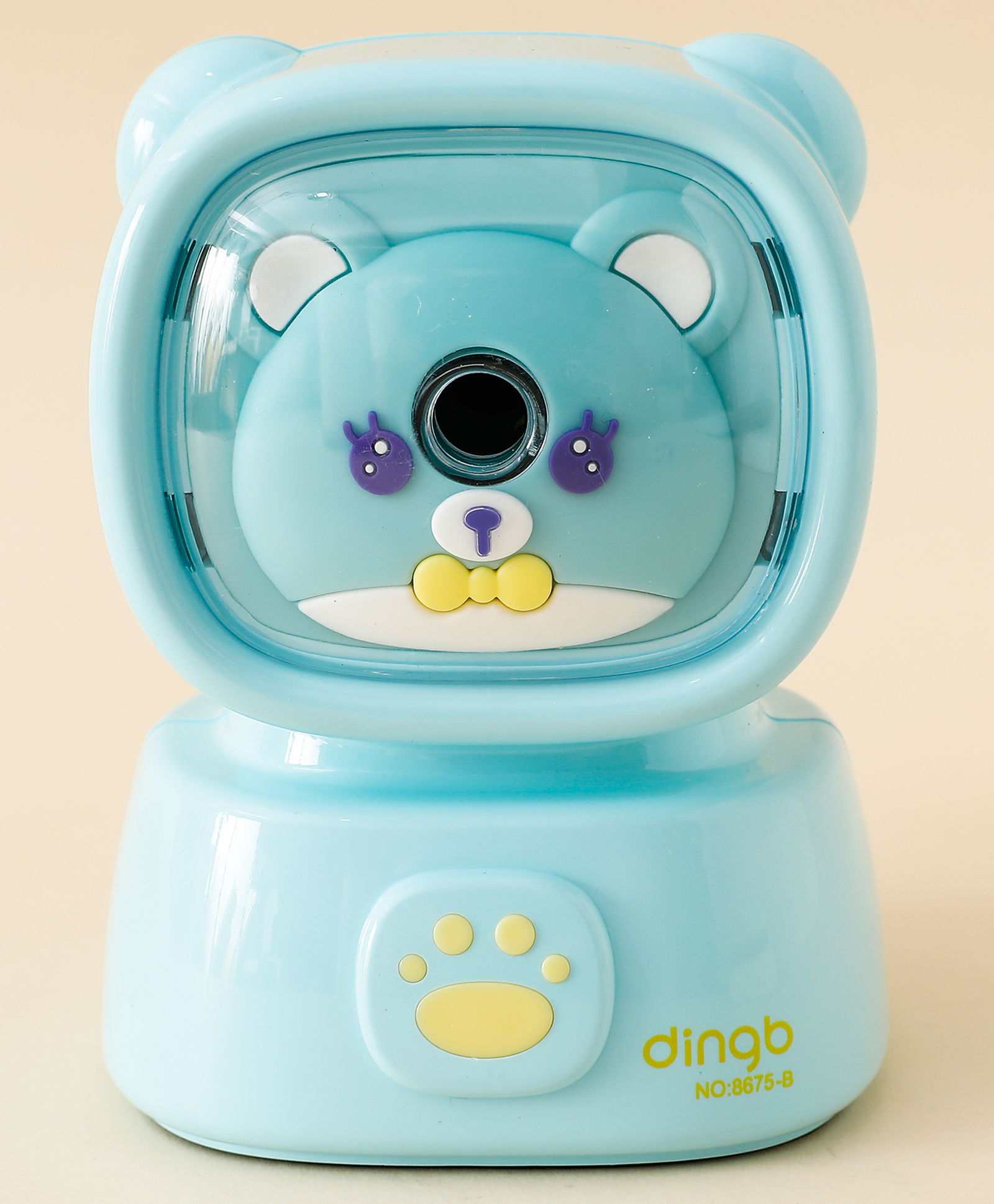 Bear Shape Table Top Pencil Sharpener - Blue| Easy to Clean| Detachable| Perfect for School & Gifting for Boys & Girls-image-23