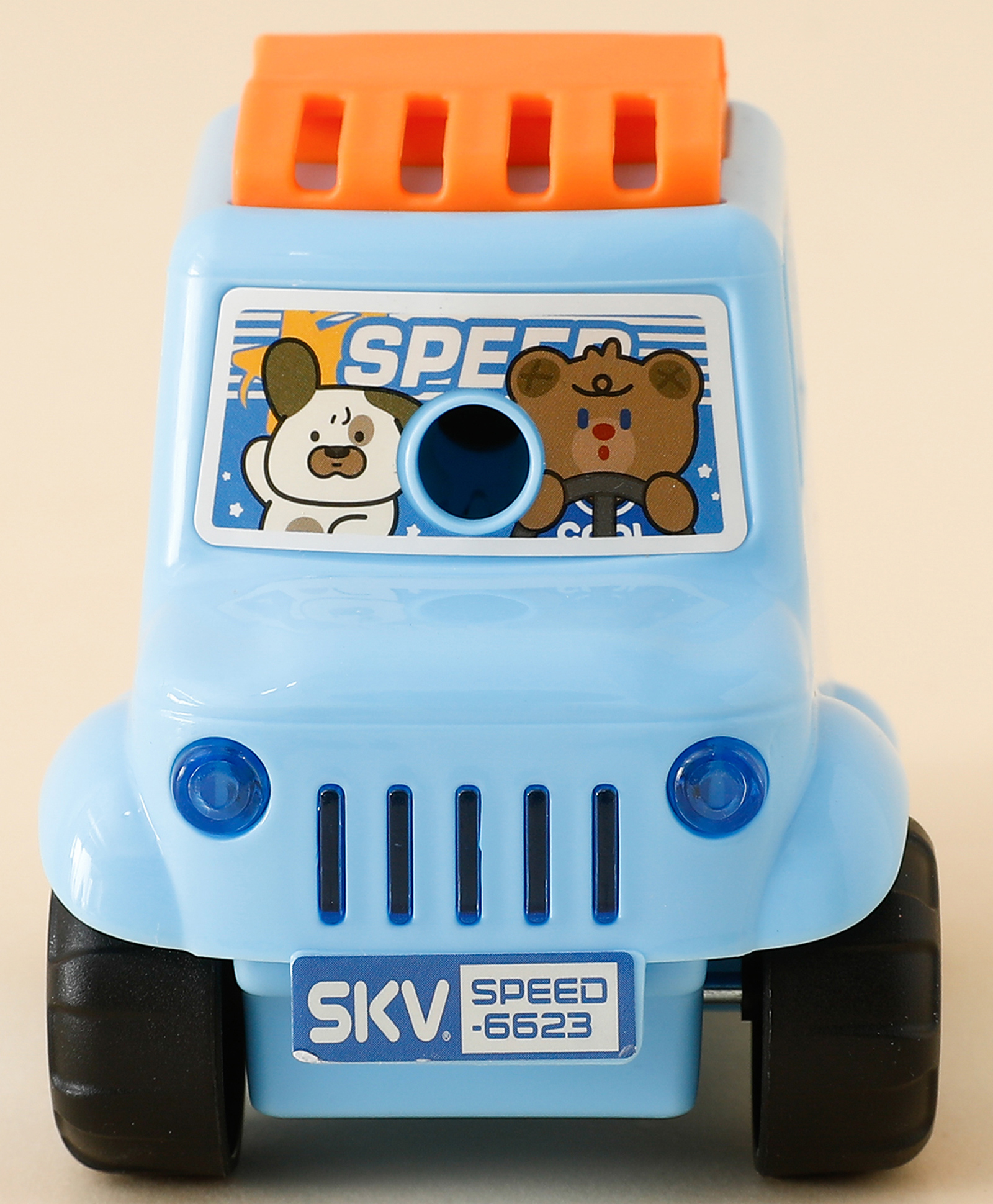 Car Shape Table Top Pencil Sharpener - Blue| Easy to Clean| Detachable| Perfect for School & Gifting for Boys & Girls-image-44