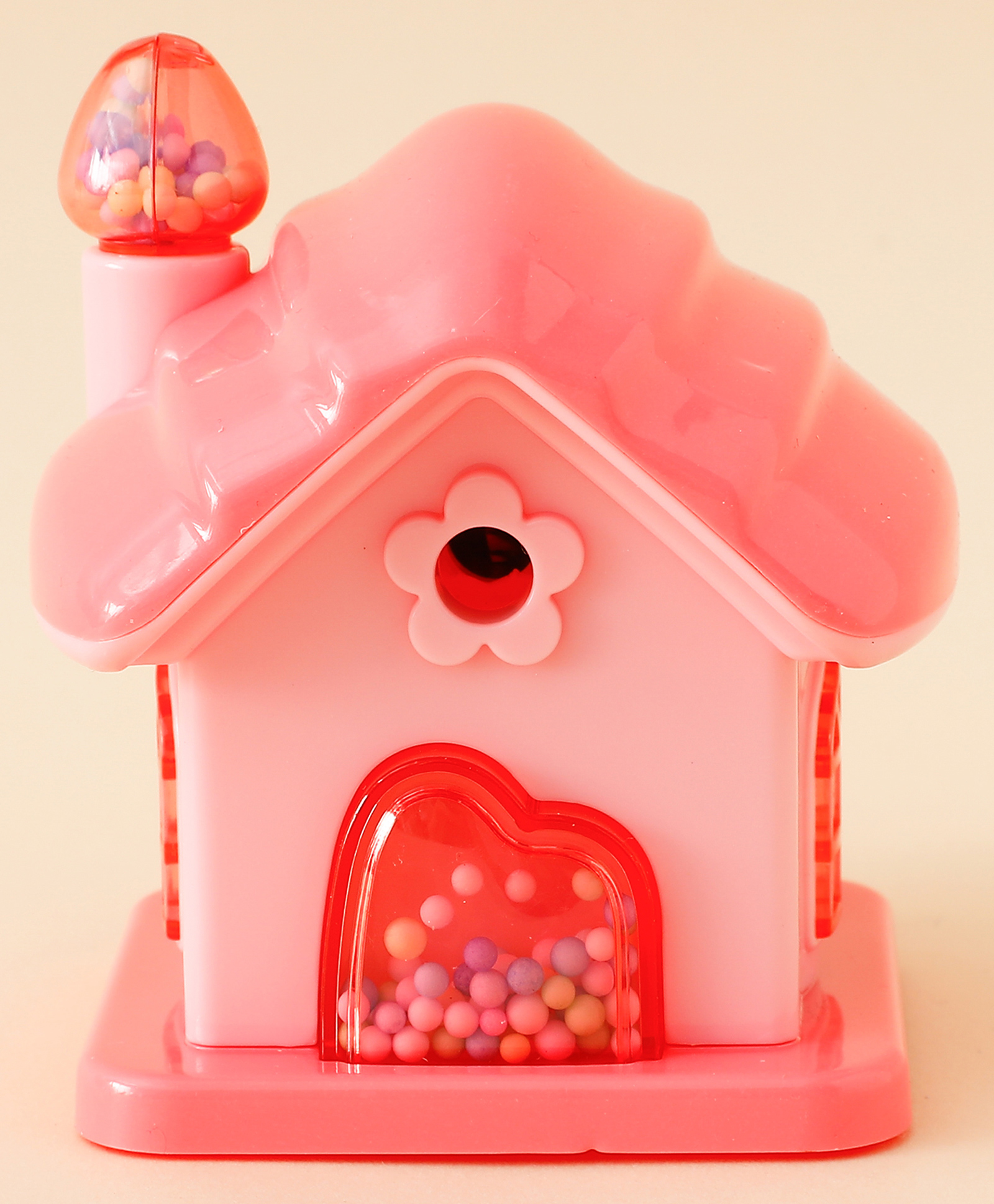 Home Shape Table Top Pencil Sharpener - Pink| Easy to Clean| Detachable| Perfect for School & Gifting for Boys & Girls-image-10