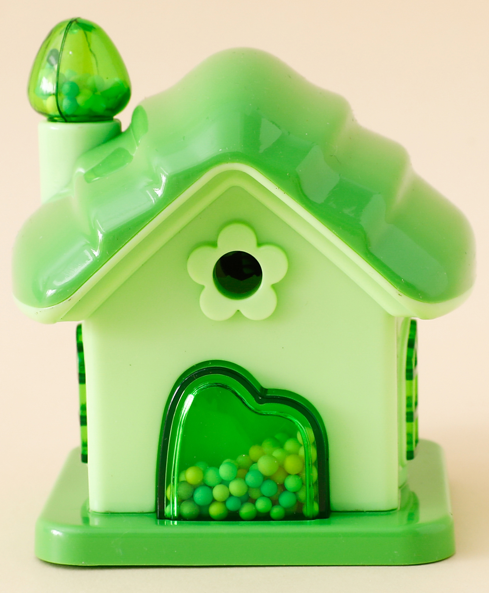 Home Shape Table Top Pencil Sharpener - Green| Easy to Clean| Detachable| Perfect for School & Gifting for Boys & Girls-image-43