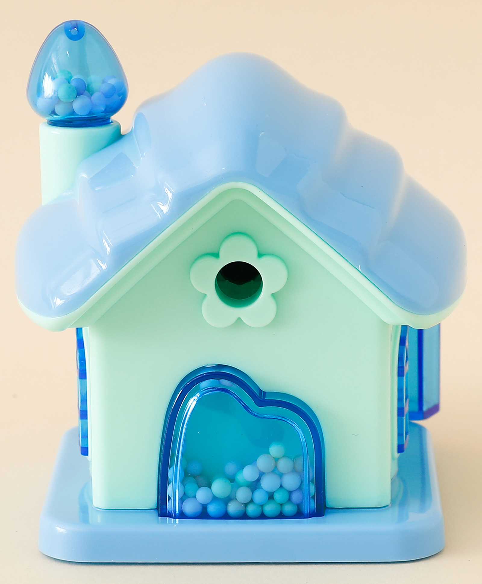 Home Shape Table Top Pencil Sharpener - Blue| Easy to Clean| Detachable| Perfect for School & Gifting for Boys & Girls-image-5