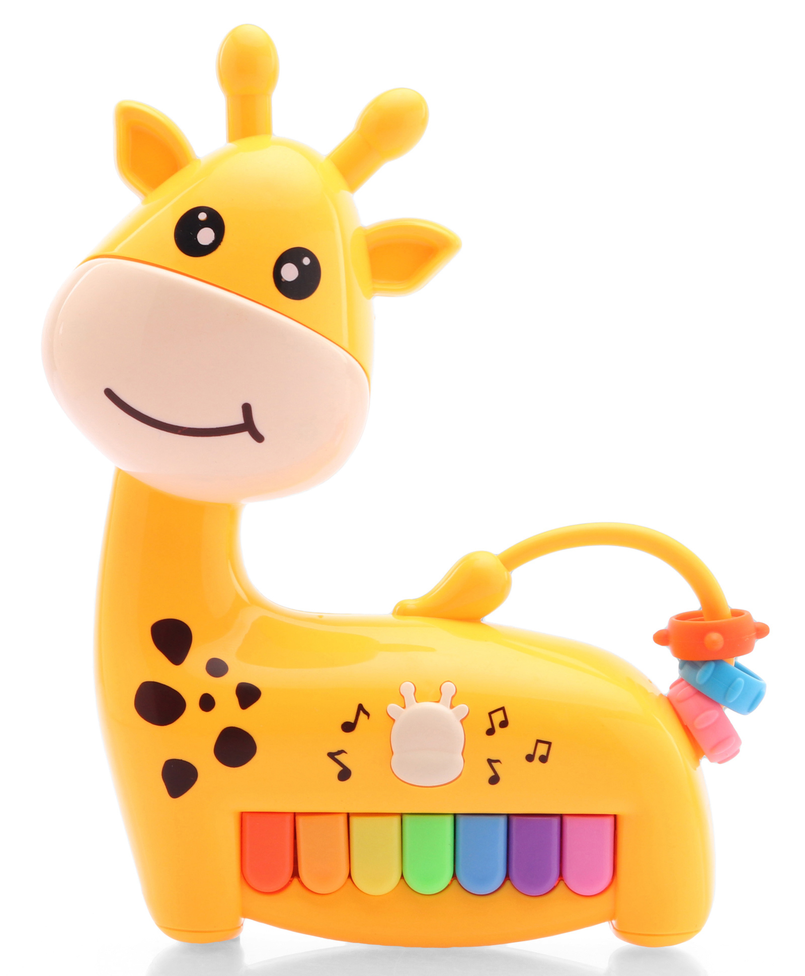 Tak Tak Toys Girafee Shape Piano Musical Toy with Lsounds - Yellow-picture-18