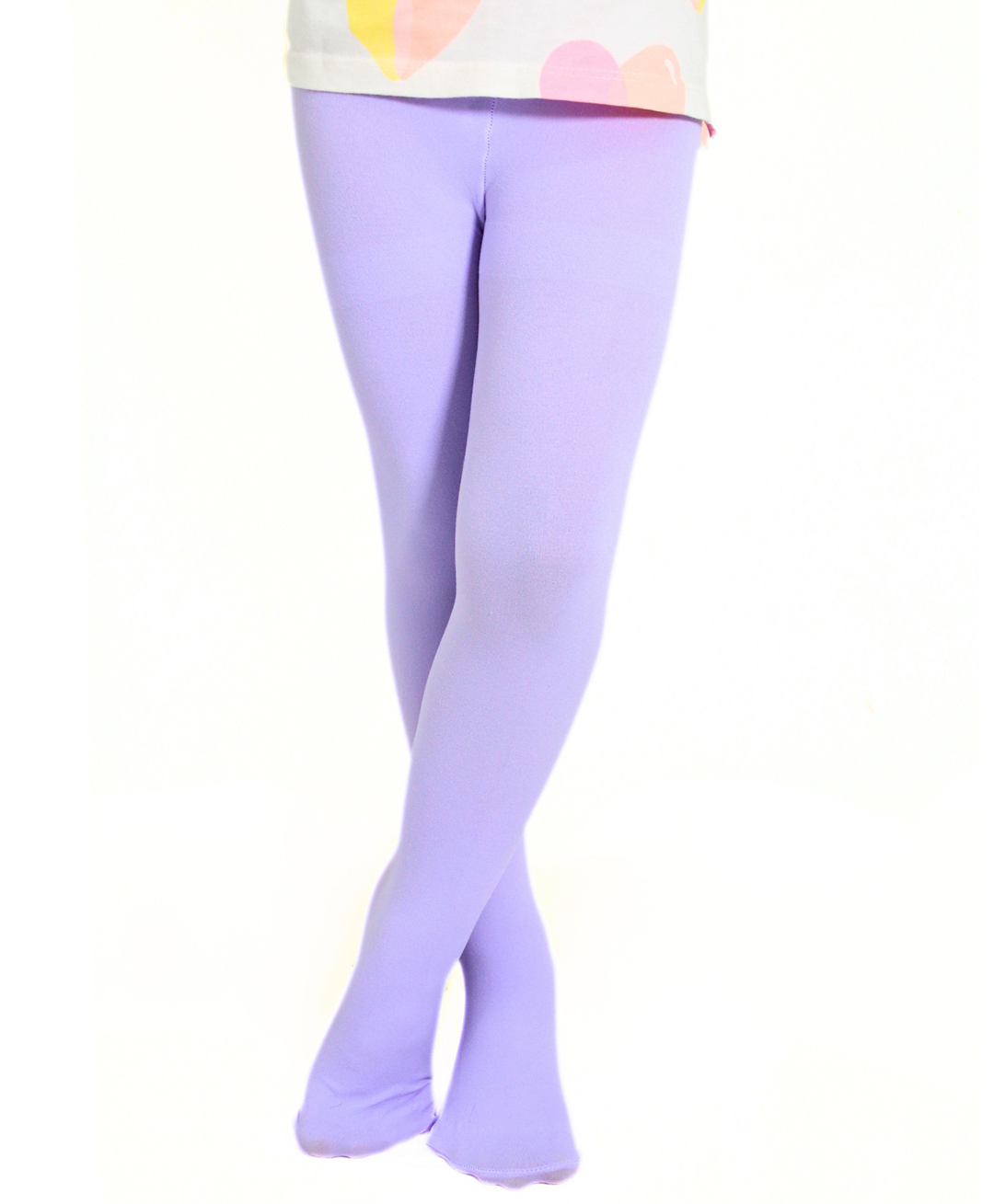 Neska Moda Cotton Elastane Solid Stockings - Purple-picture-22