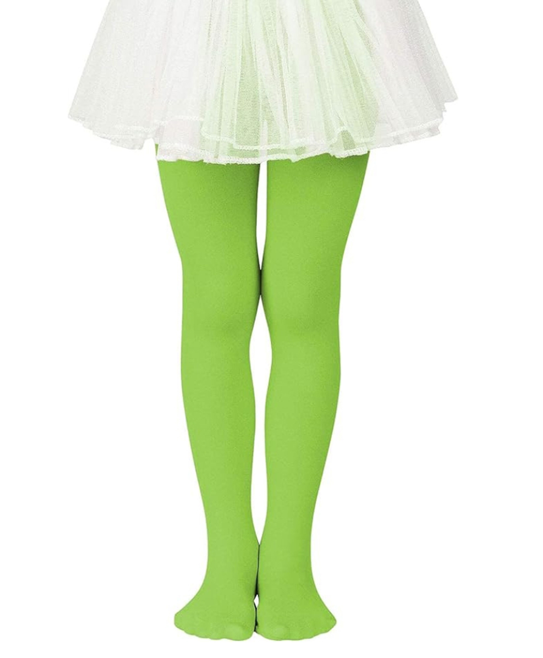 Neska Moda Cotton Elastane Solid Stockings - Light Green-image-27