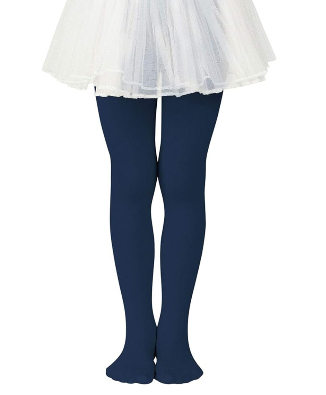 Neska Moda Cotton Elastane Solid Stockings - Navy Blue-picture-27