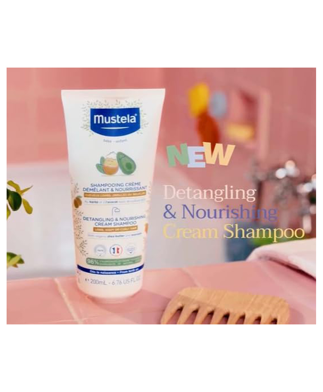 Mustela Detangling & Nourishing Cream Shampoo - 200 ml