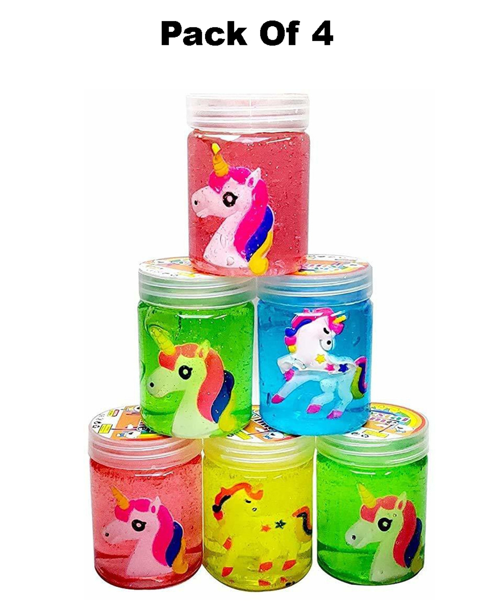 DOMENICO Slime Kit for Girls Boys, Slime Party Favors for Kids, Pretty Stretchy & Non-Sticky Slime Pack, Bottle Slime for Kids Stuffers(Pack 4)-image-32