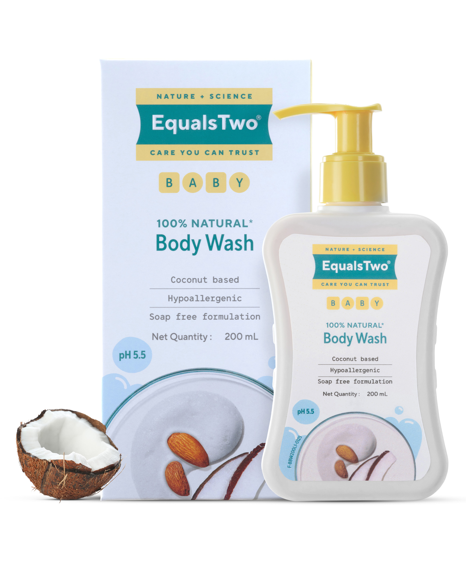 EQUALSTWO Coconut Based Baby Wash - 200 ml-picture-28