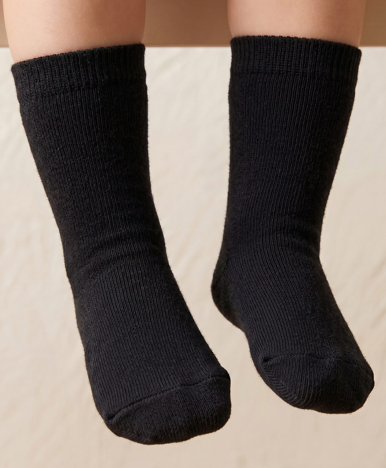 Mustang Cotton Knit Ankle Length Solid Colour Socks - Black-picture-15
