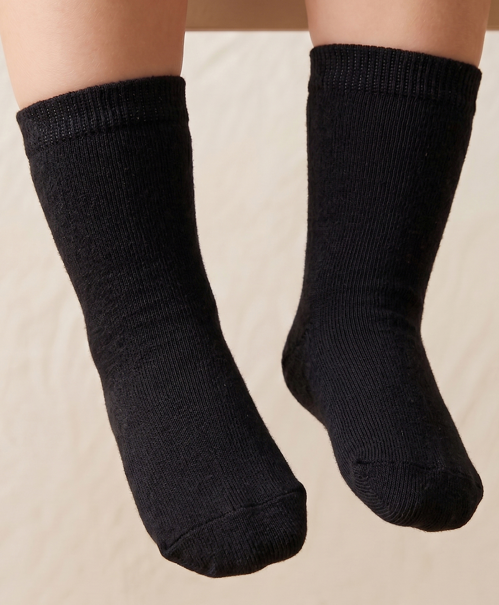 Mustang Cotton Knit Ankle Length Solid Colour Socks - Black-image-30