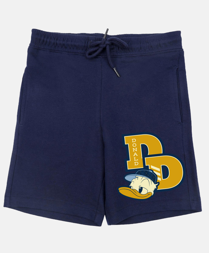 Wear Your Mind Knit Disney Mickey & Friends Featuring Donald Duck Printed Shorts - Navy Blue-picture-12