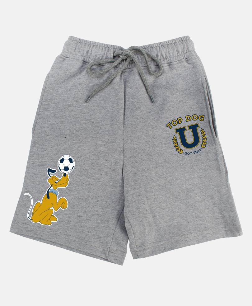 Wear Your Mind Knit Disney Mickey & Friends Featuring Pluto Printed Shorts - Grey-picture-14