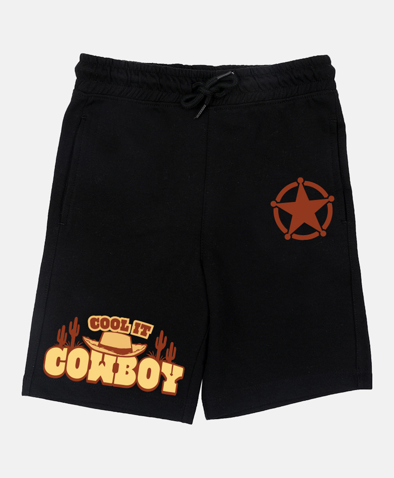 Wear Your Mind Cotton Disney Toy Story Featuring Typography Printed Shorts - Black-picture-27