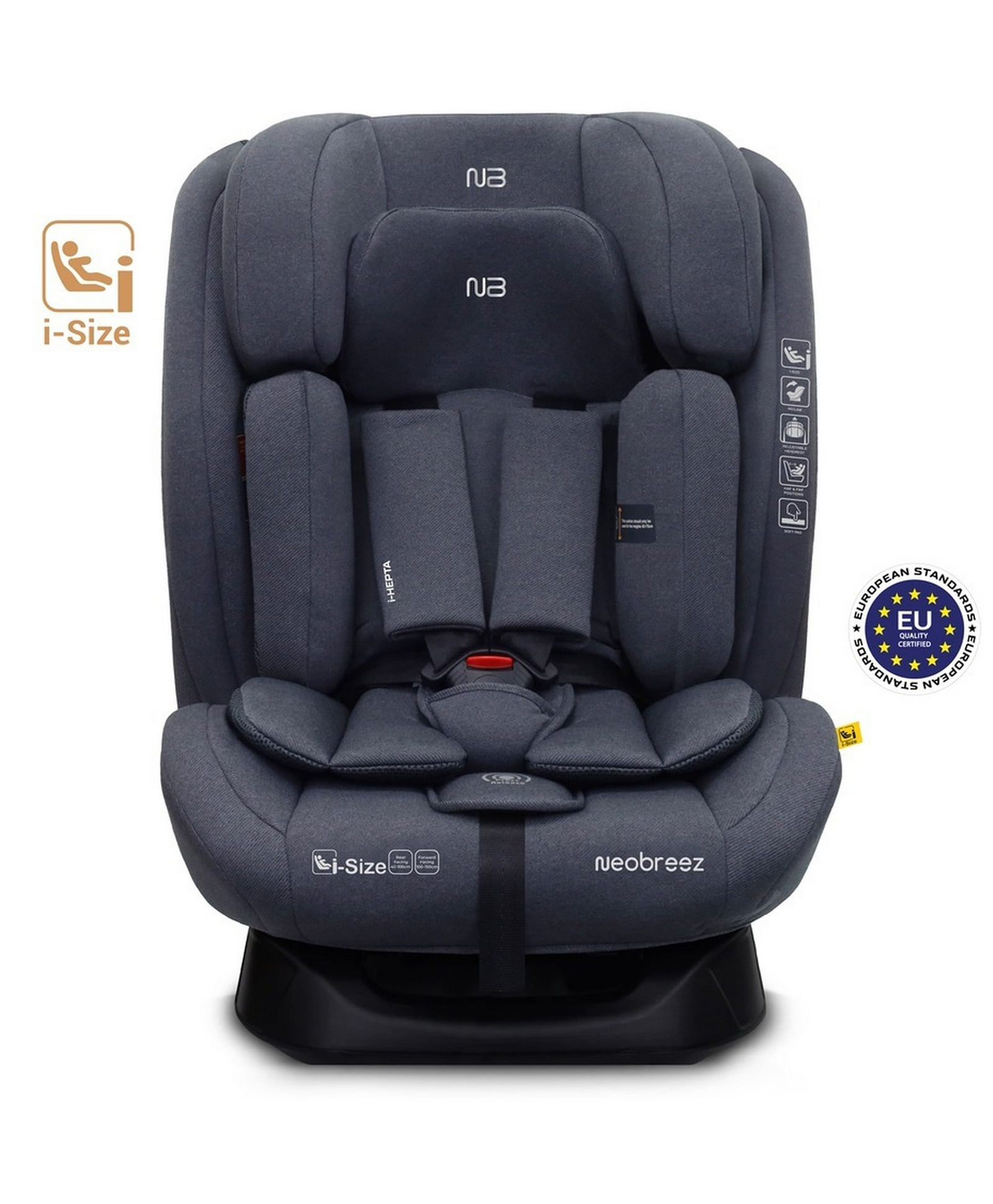 Neobreeze Car Seat I-Hepta Gray-image-8