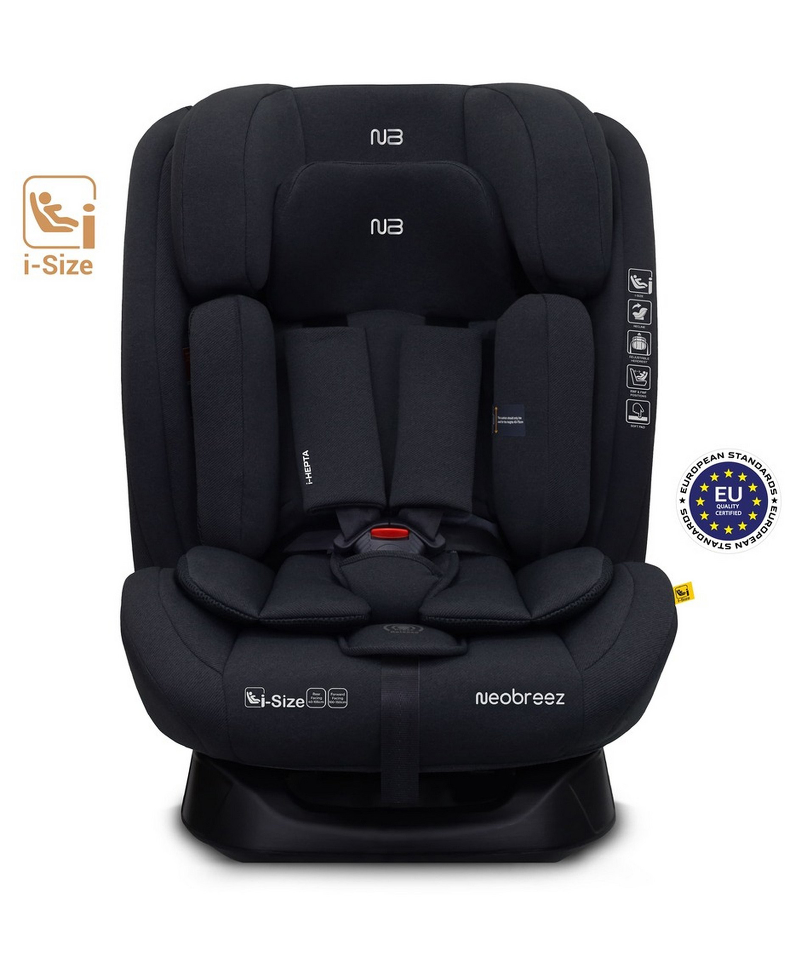 Neobreeze car seat i-hepta black