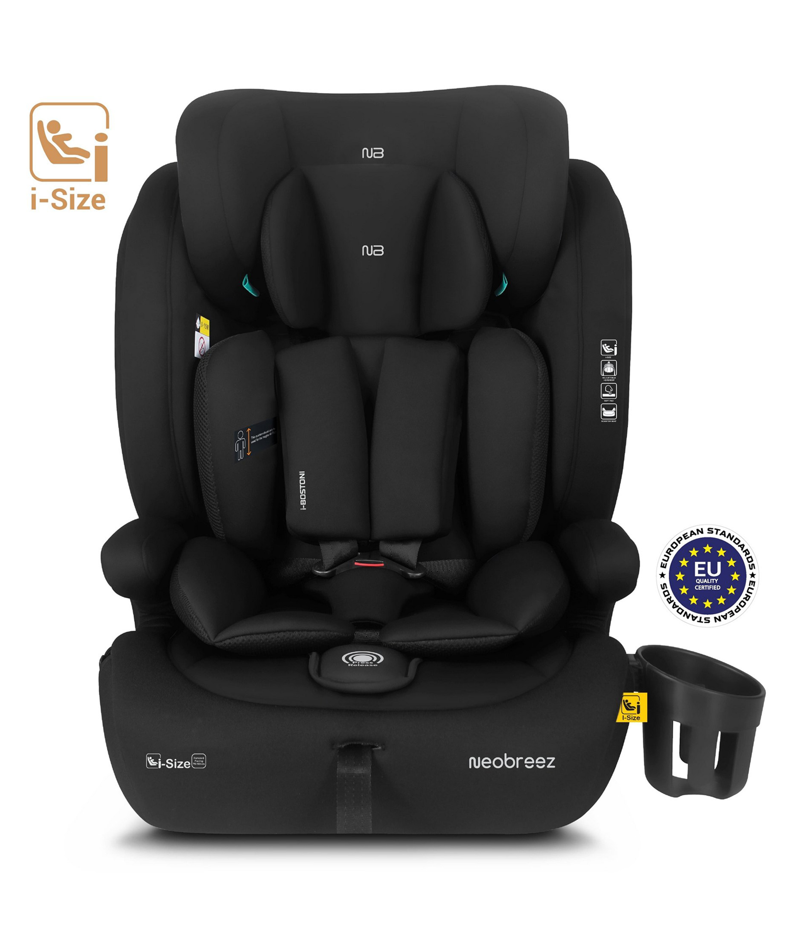 Neobreeze Car Seat I-Bostoni Black-image-10