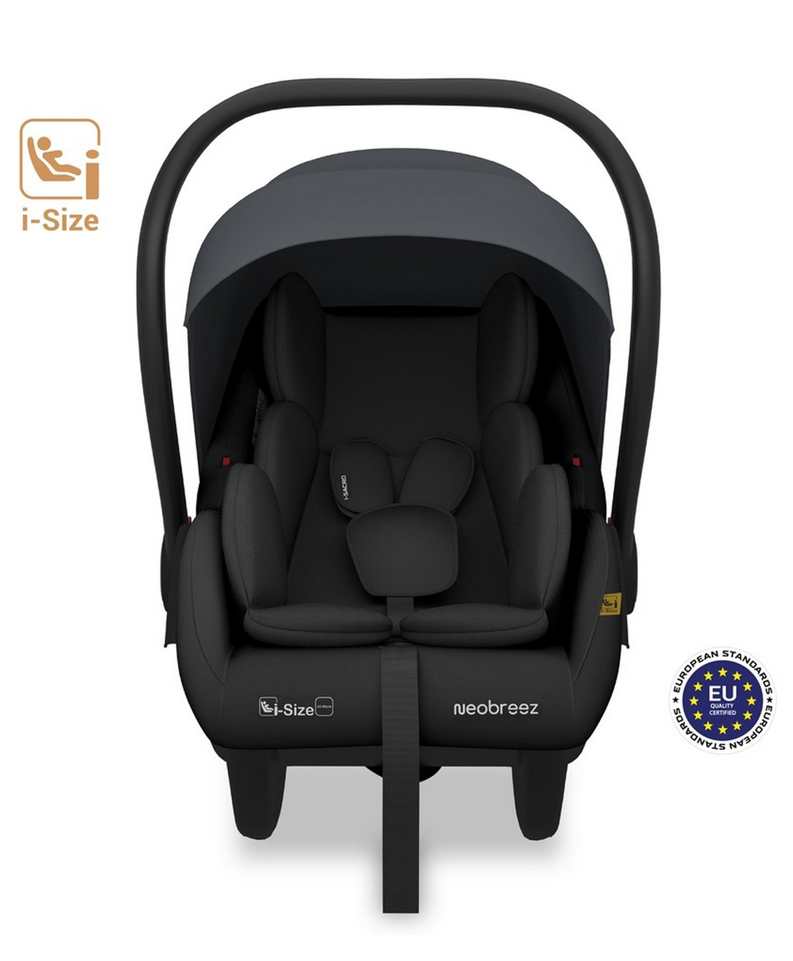 Neobreeze Carry Cot I-Sacro Infant Carrier - Gray/Black