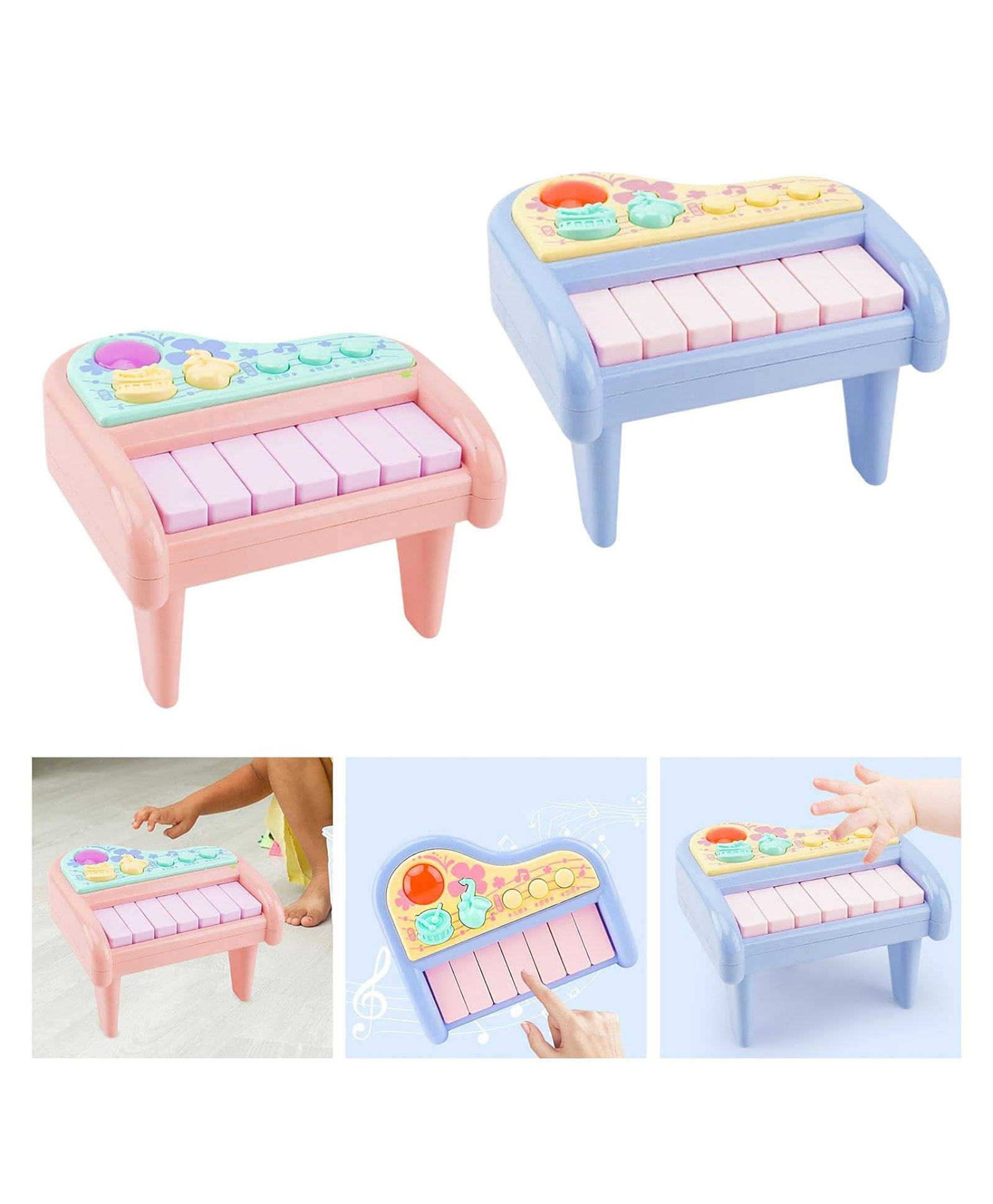 Sanjary Musical Piano Toy Learning Toy Electronic Keyboard for Children color design may vary-image-39