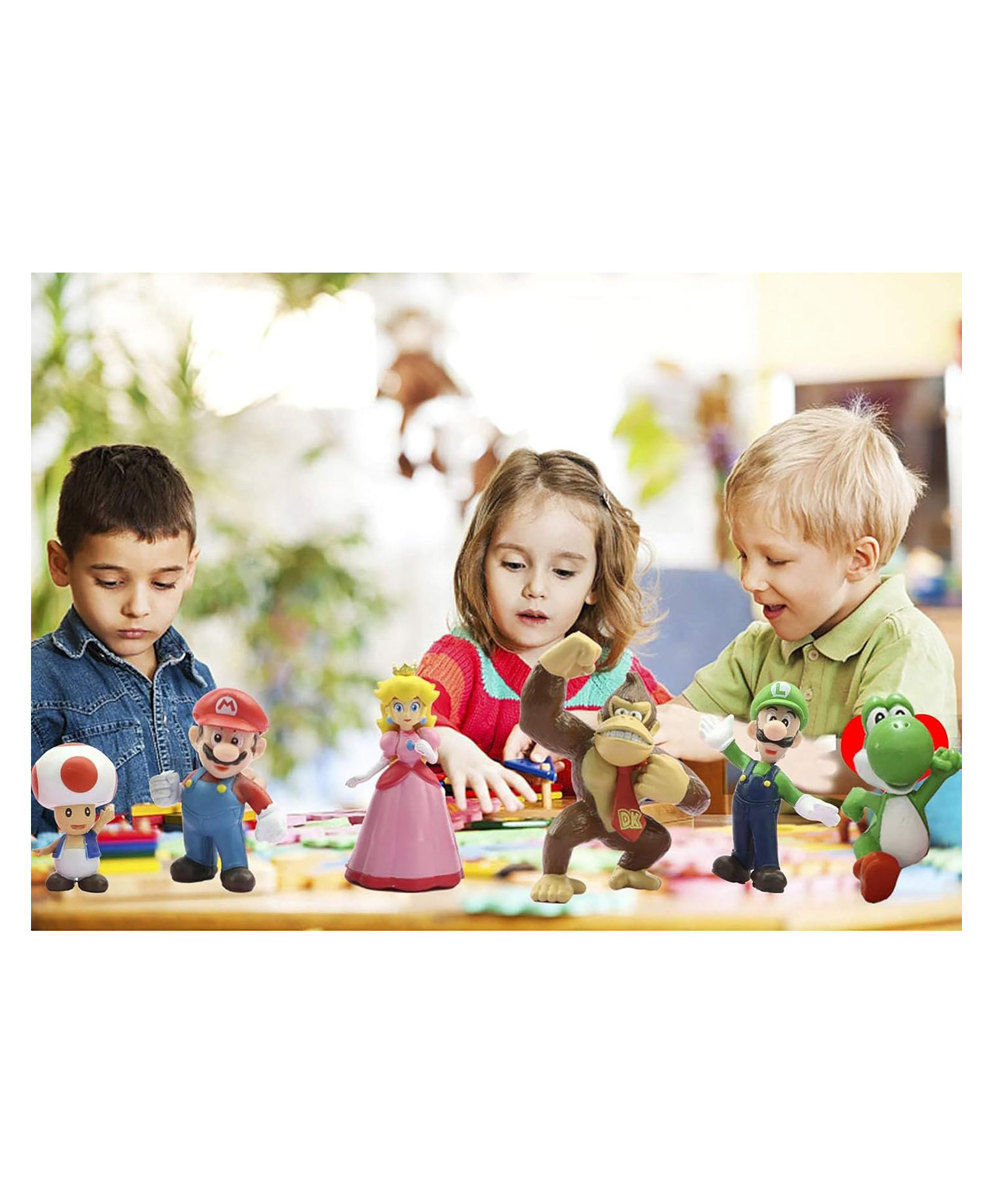 Sanjary Action Figure Toys of Super Mario Themed Character set of 6 Toys for kids color design may vary-image-10