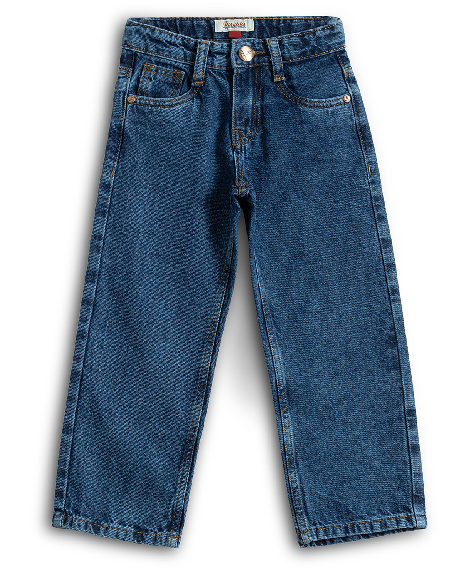 JusCubs Denim Woven Mild Washed Jeans - Blue-picture-14