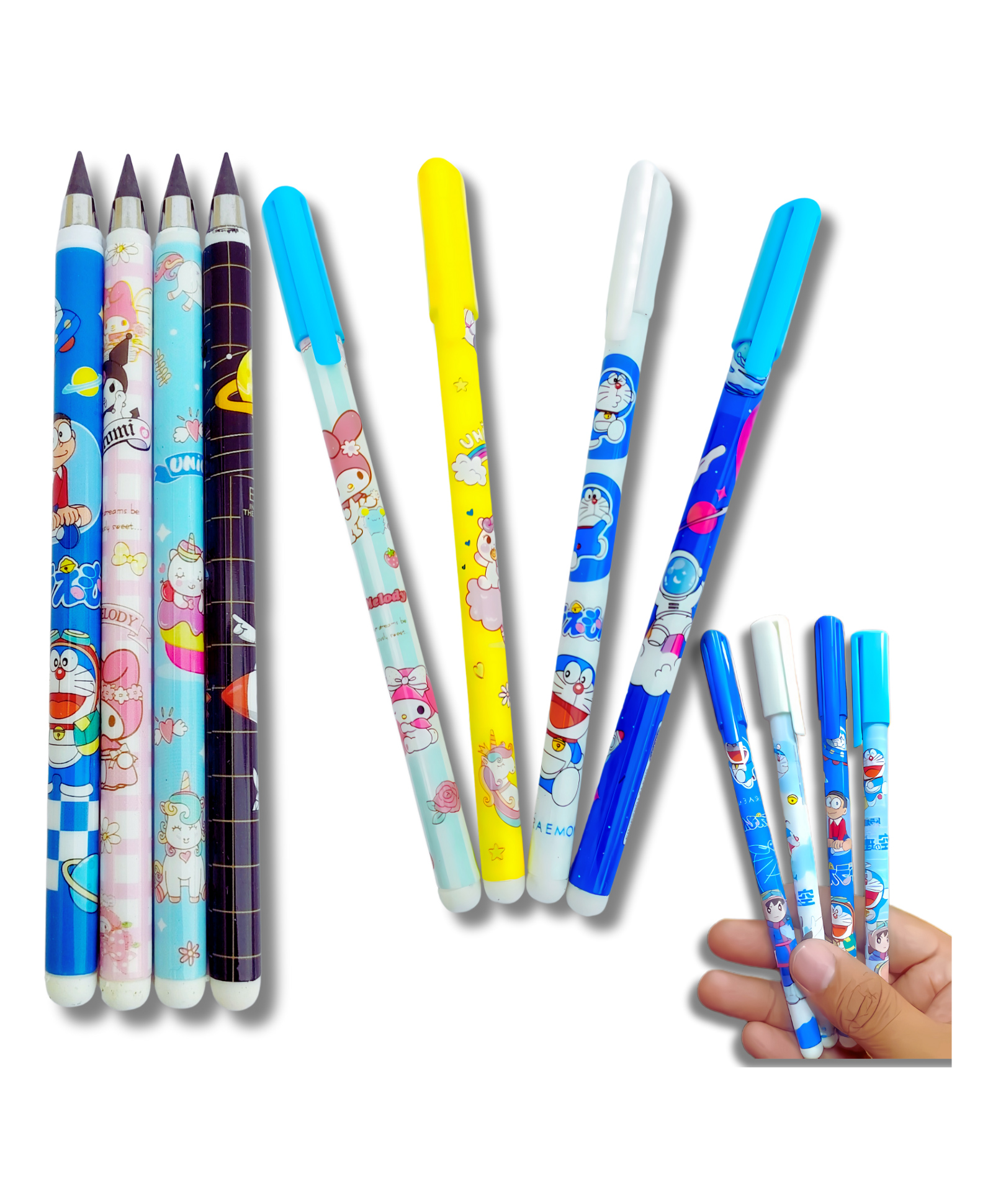 IncyWincy Cartoon Non-Finish everlasting Pencils with Eraser (Pack of 12) - Writing Stationery Set for Kids, Birthday Return Gift Party Favor (Assorted)-picture-17