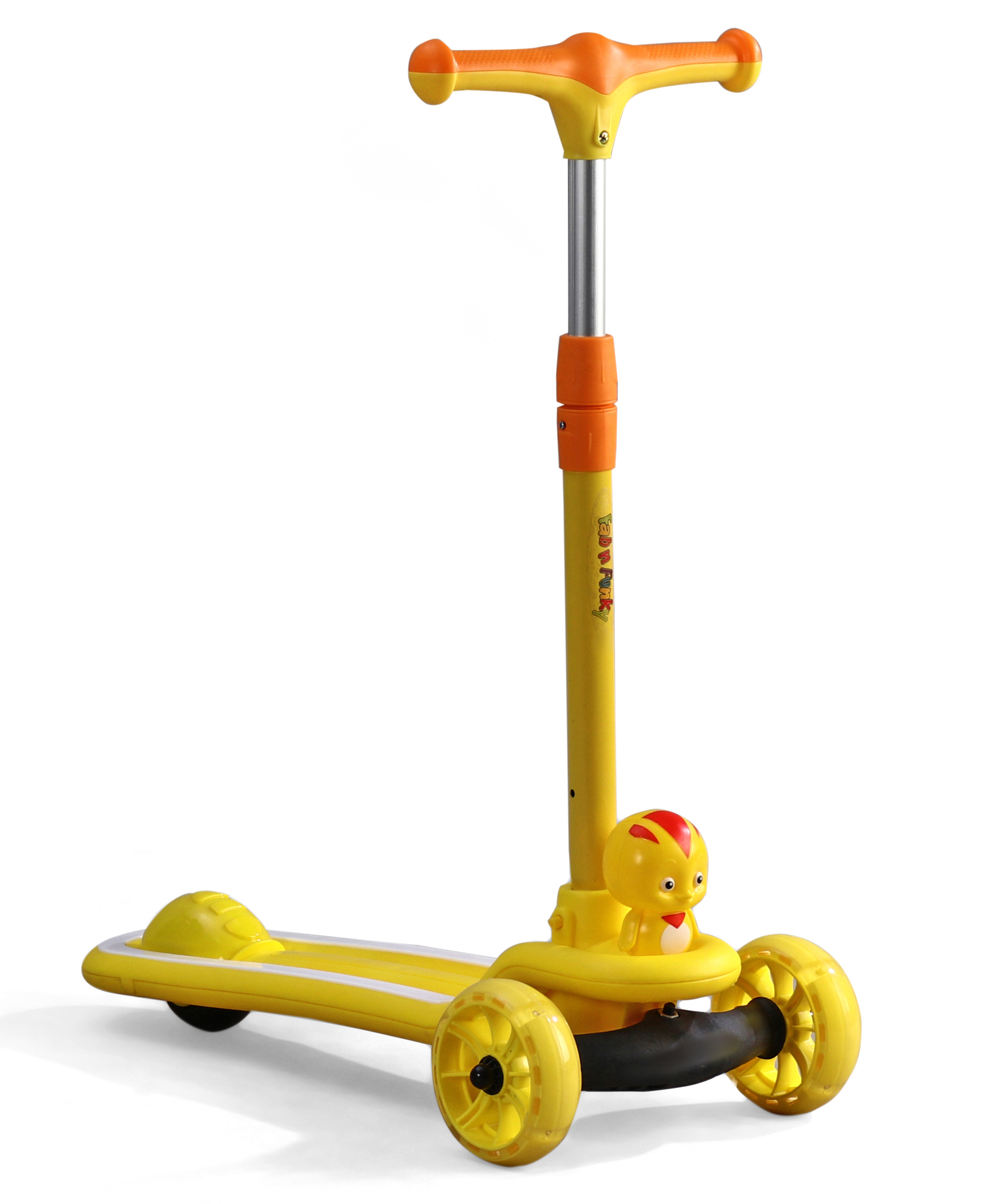 Kids 3 Wheel Kick Scooter with LED Wheels & Music - Yellow| Adjustable Height| Lean-to-Steer| Toy for 3 to 10 Yrs Boys & Girls| Sport Gift| Physical Activity| Easy to Assemble-image-38