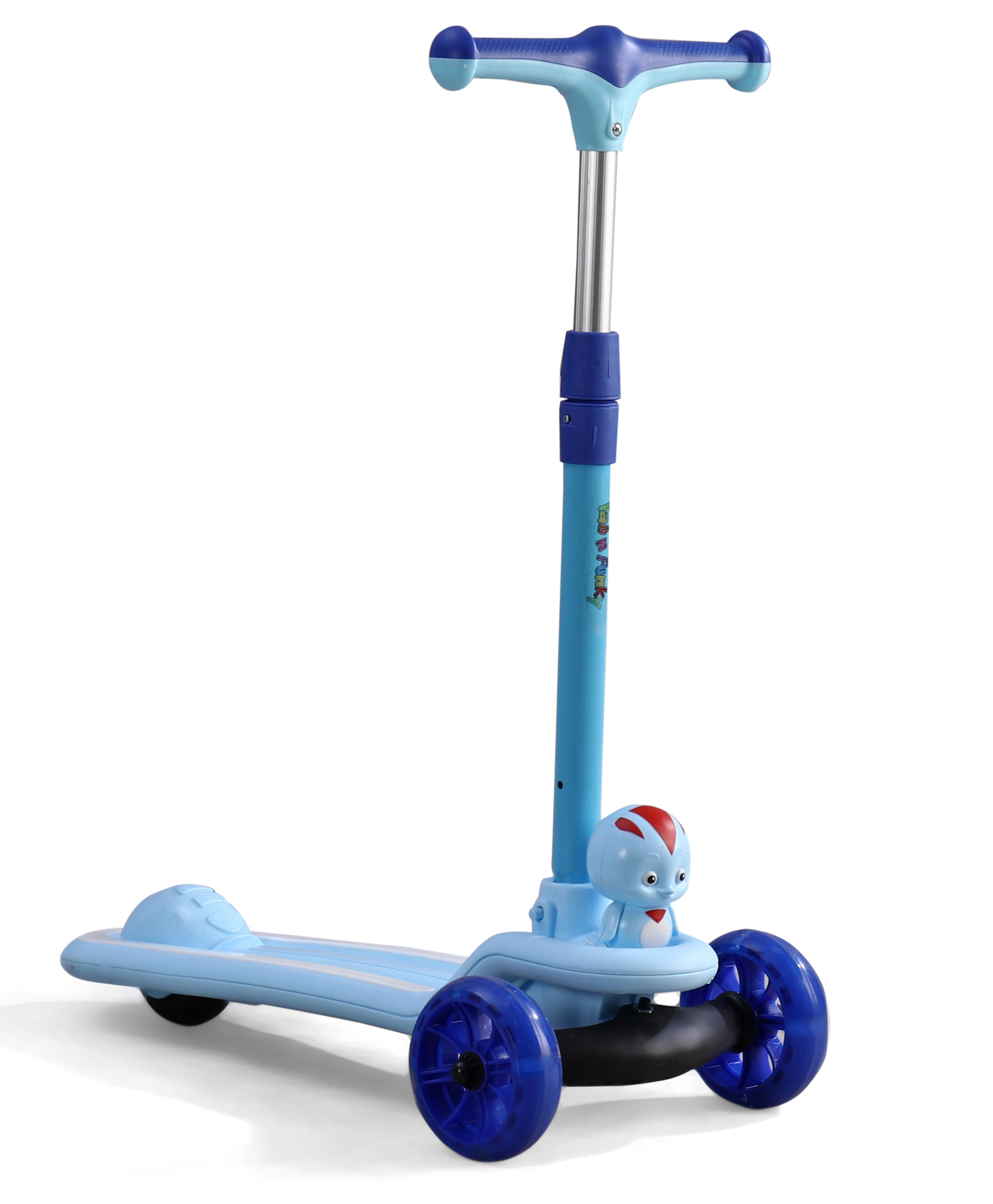 Kids 3 Wheel Kick Scooter with LED Wheels & Music - Blue| Adjustable Height| Lean-to-Steer| Toy for 3 to 10 Yrs Boys & Girls| Sport Gift| Physical Activity| Easy to Assemble-image-39