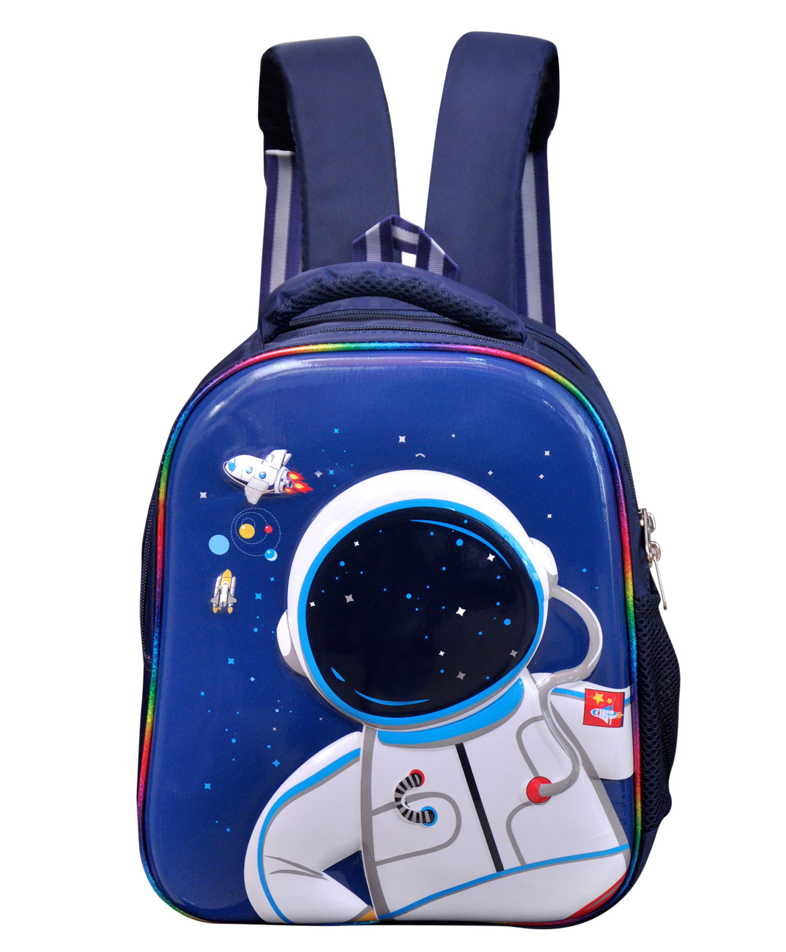 Happile kids Space Hard Top shell School Bags back pack Blue color-Height 13.5 Inch-image-49