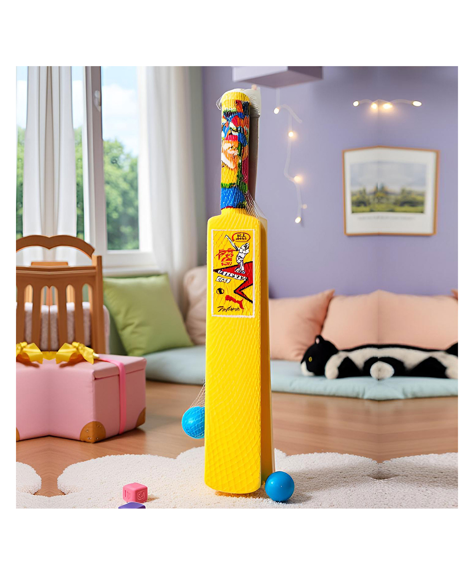 Yunicorn Max Kids Big Bat Ball Set - Colour may vary-image-1