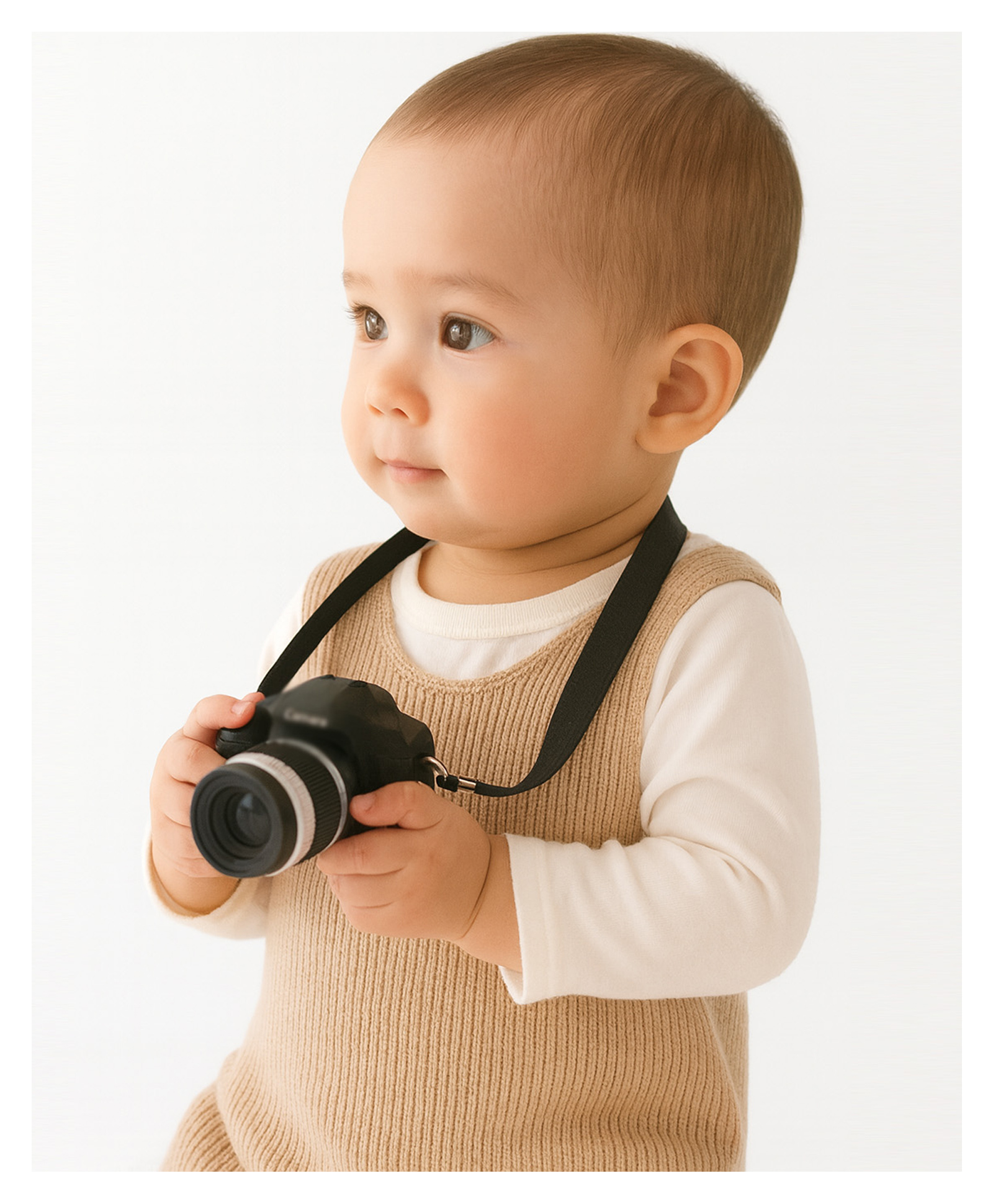 MOMISY Kids Toy Camera, Perfect for Photoshoot, with Flash and Shutter Sound Black SLR-picture-37