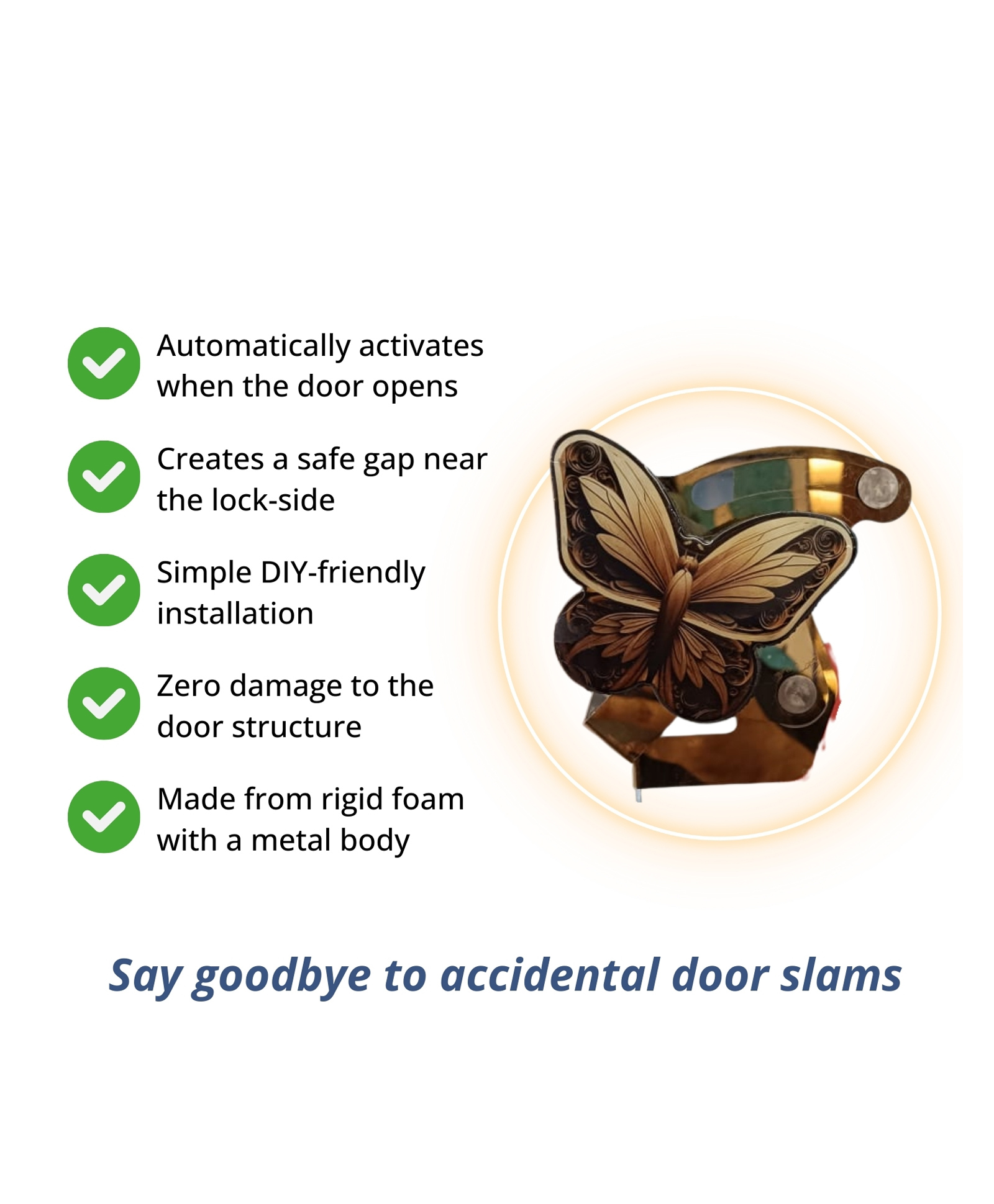 Finguard Door blocker pinch guard Automatic LS Model (Prevents Finger Injuries at lock side of door)(Brown)(Left Hand door)-image-40