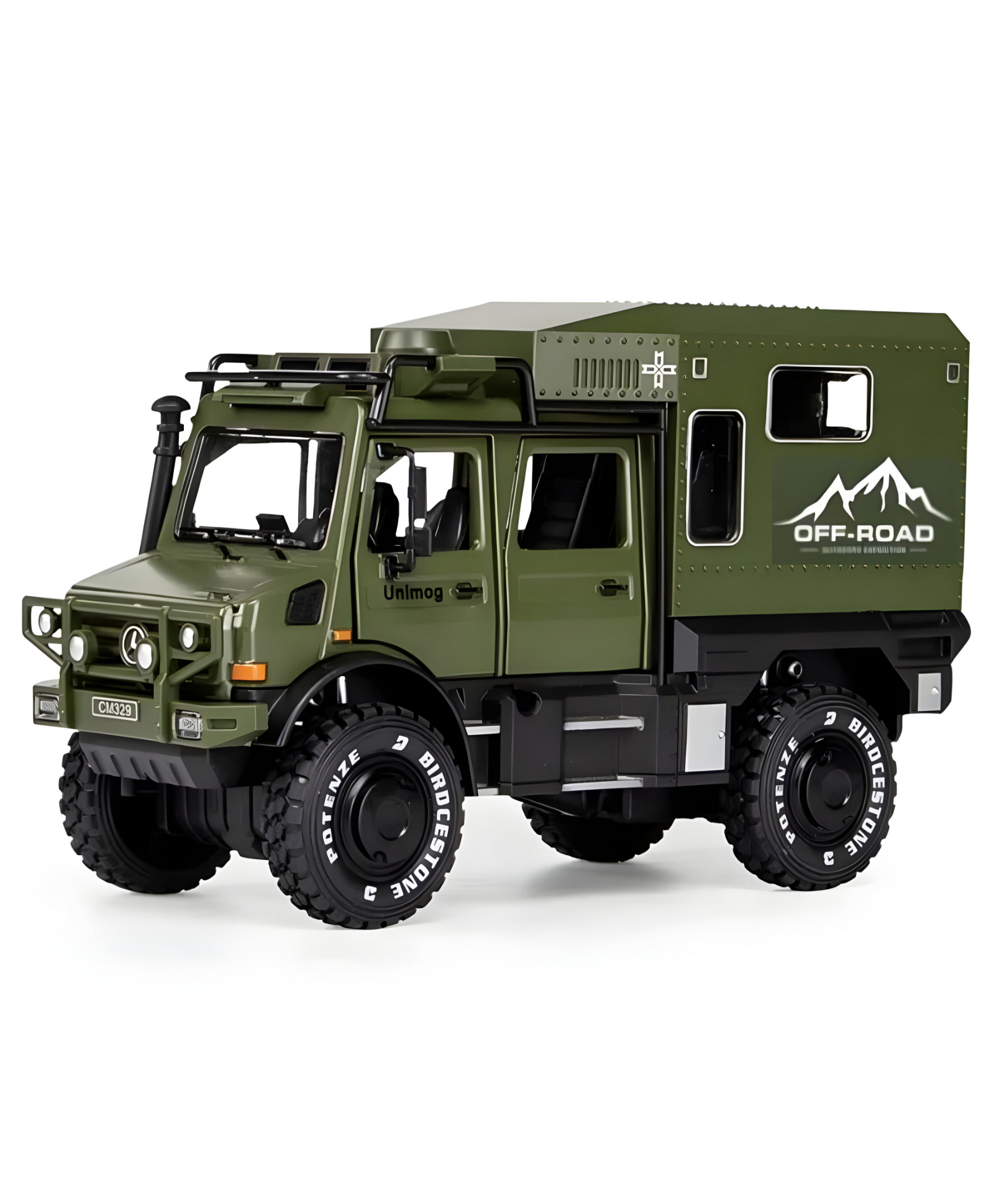 NEGOCIO Friction Powered Battle Field Military Truck Toy with Opening Doors, Light & Music- PACK OF 1- COLOR MAY VARY-picture-11